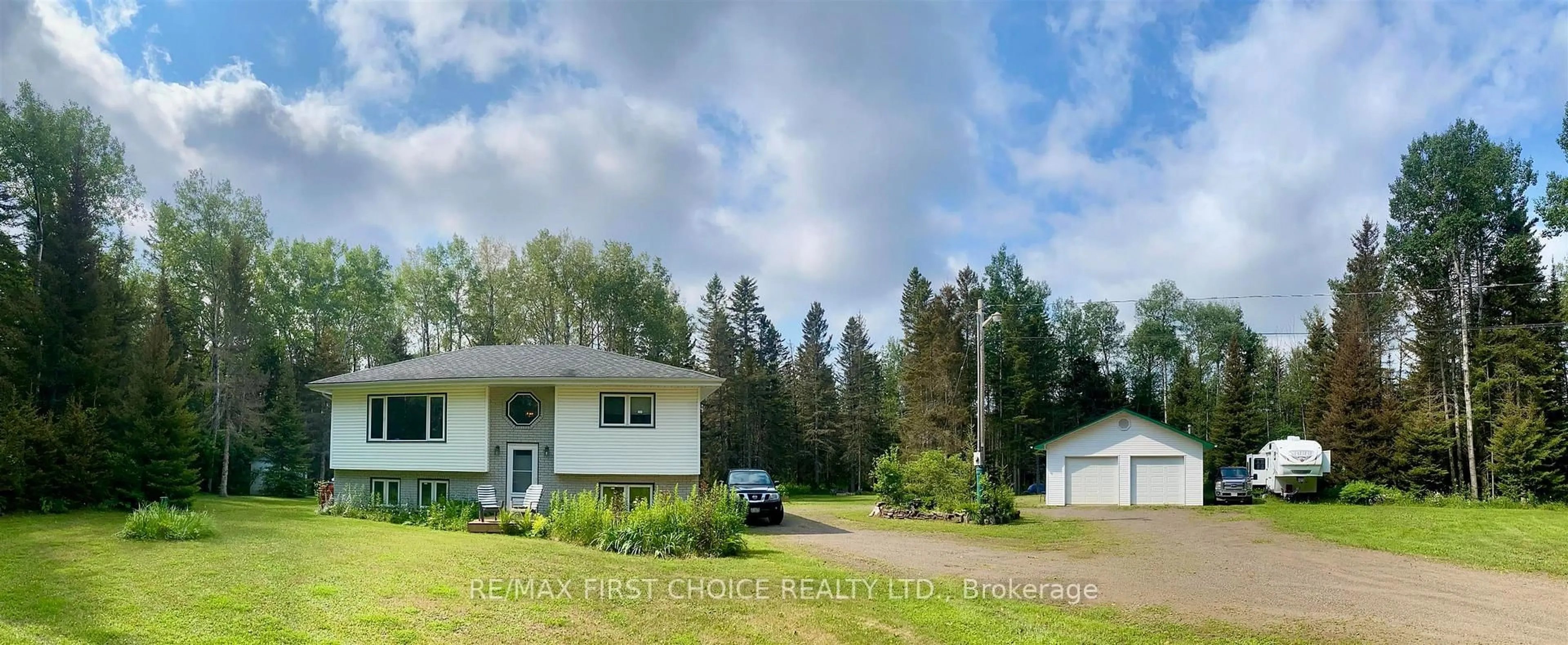 A pic from outside/outdoor area/front of a property/back of a property/a pic from drone, unknown for 200 Kline Rd, Thunder Bay Ontario P7G 1R9