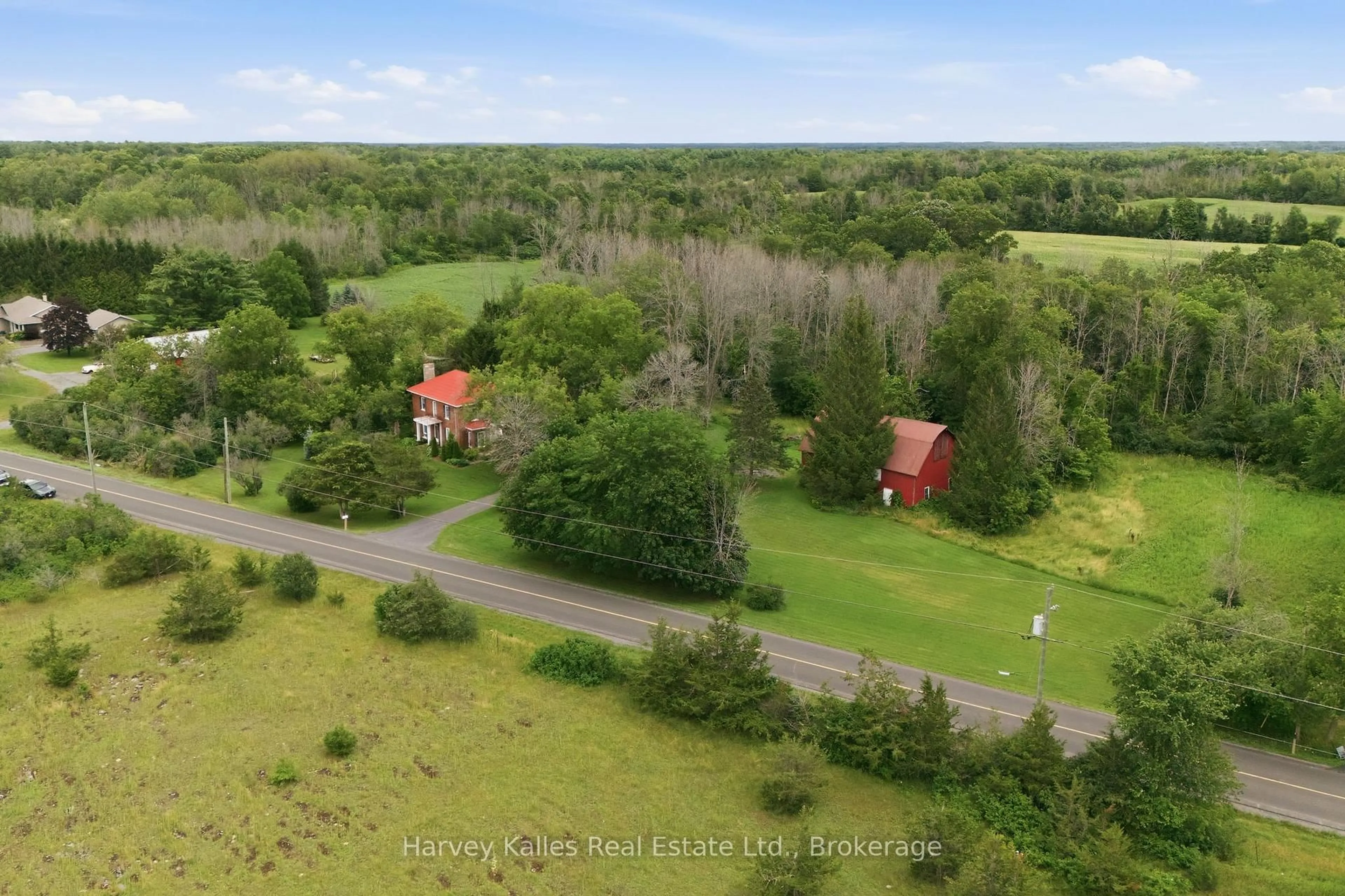 A pic from outside/outdoor area/front of a property/back of a property/a pic from drone, forest/trees view for 1274 Fred Brown Rd, Loyalist Ontario K0K 2H0