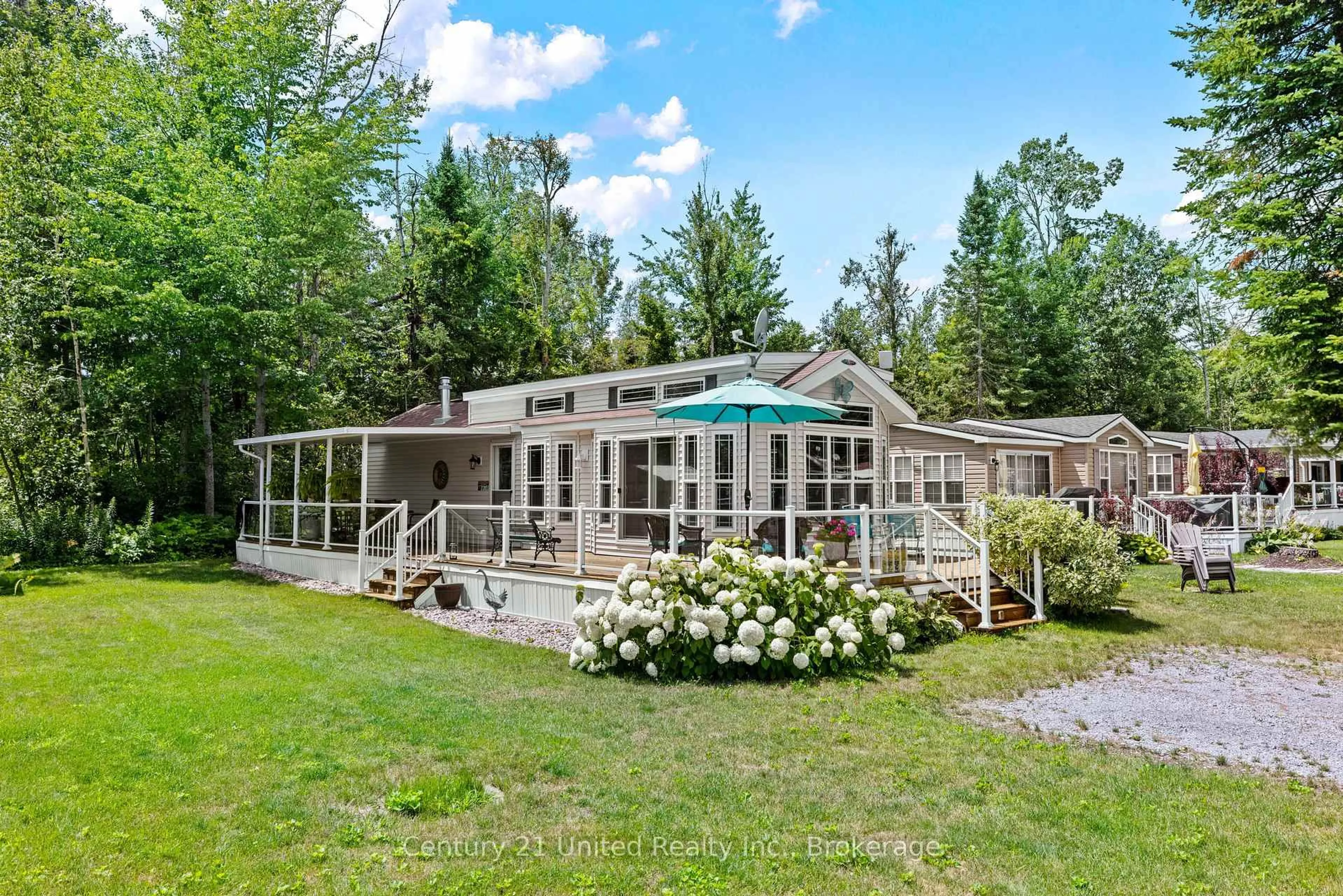 Patio, water/lake/river/ocean view for 33 Fire Route 26A #73, Trent Lakes Ontario K0L 1J0