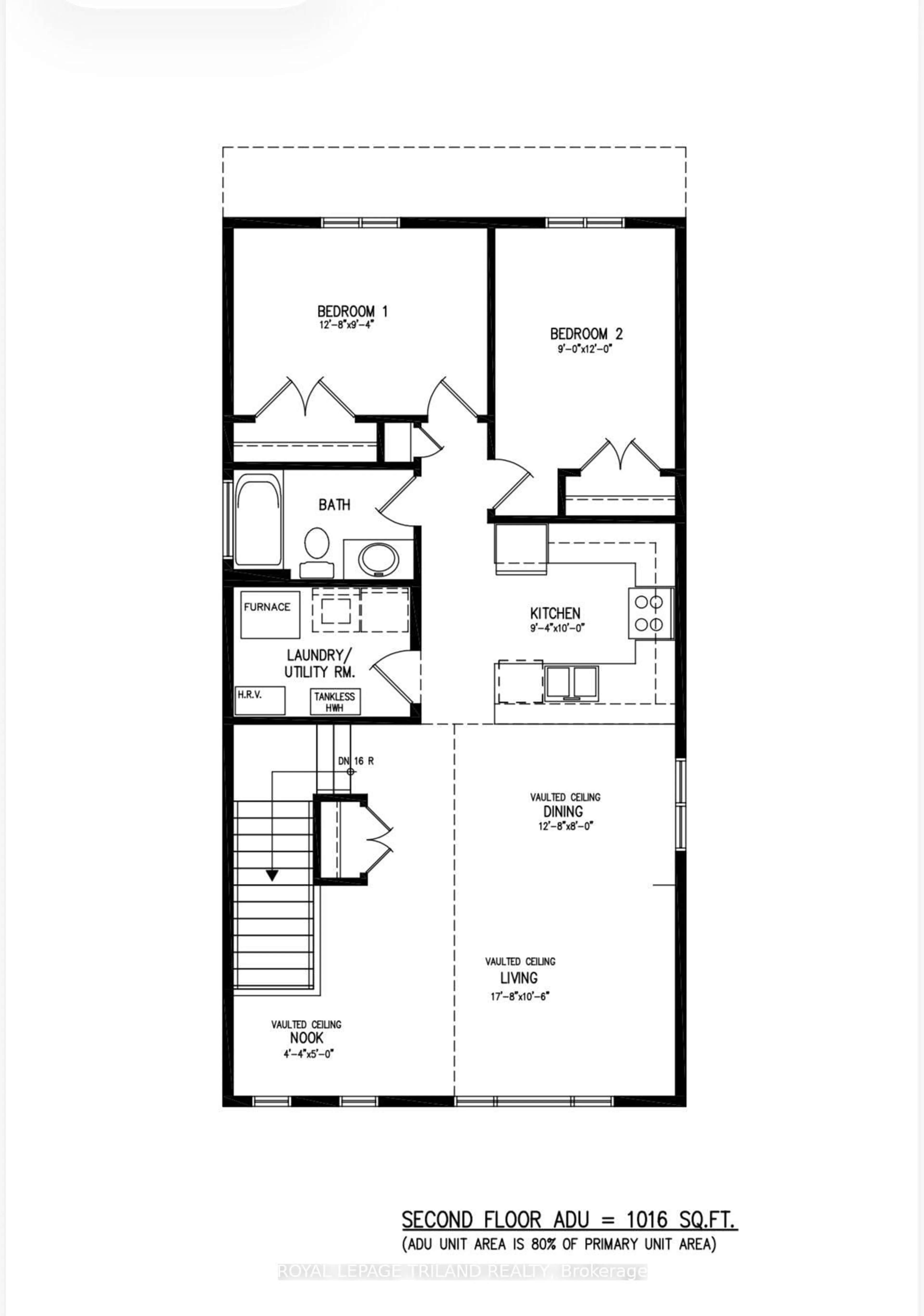 Floor plan for 77 Sterling St, London East Ontario N5Y 1Y6