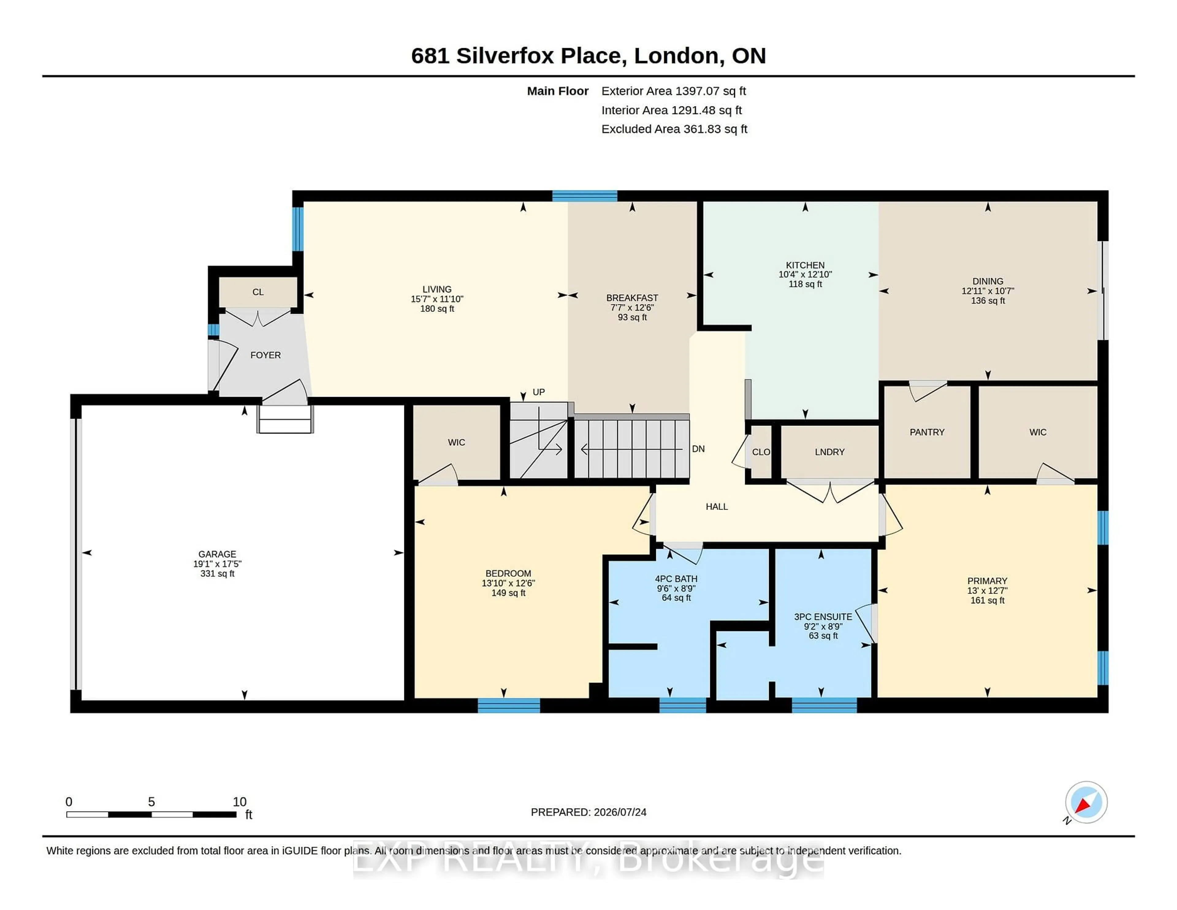 Floor plan for 681 Silverfox Pl, London North Ontario N6G 0G2