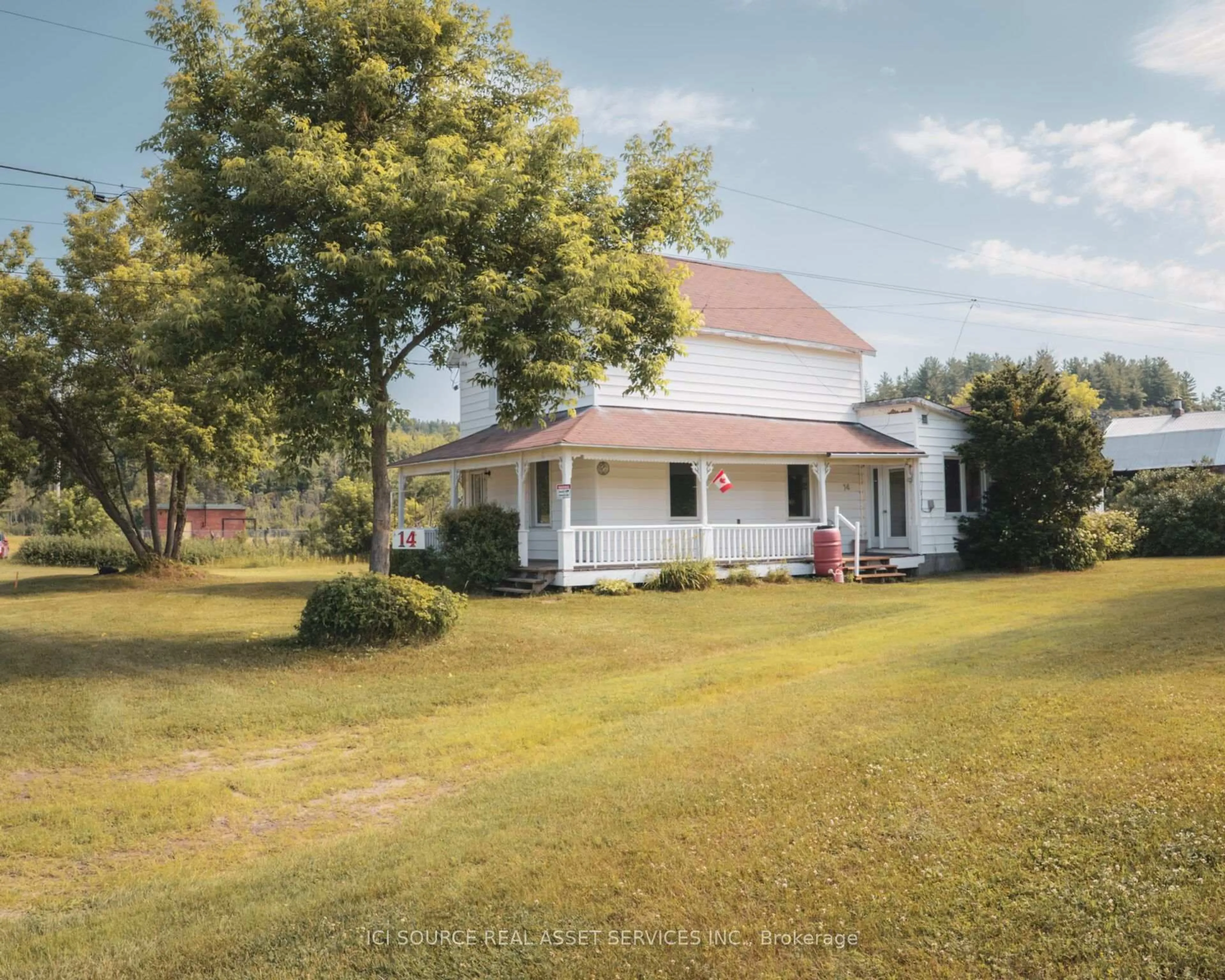 A pic from outside/outdoor area/front of a property/back of a property/a pic from drone, unknown for 14 George St, Sables-Spanish Rivers Ontario P0P 2G0