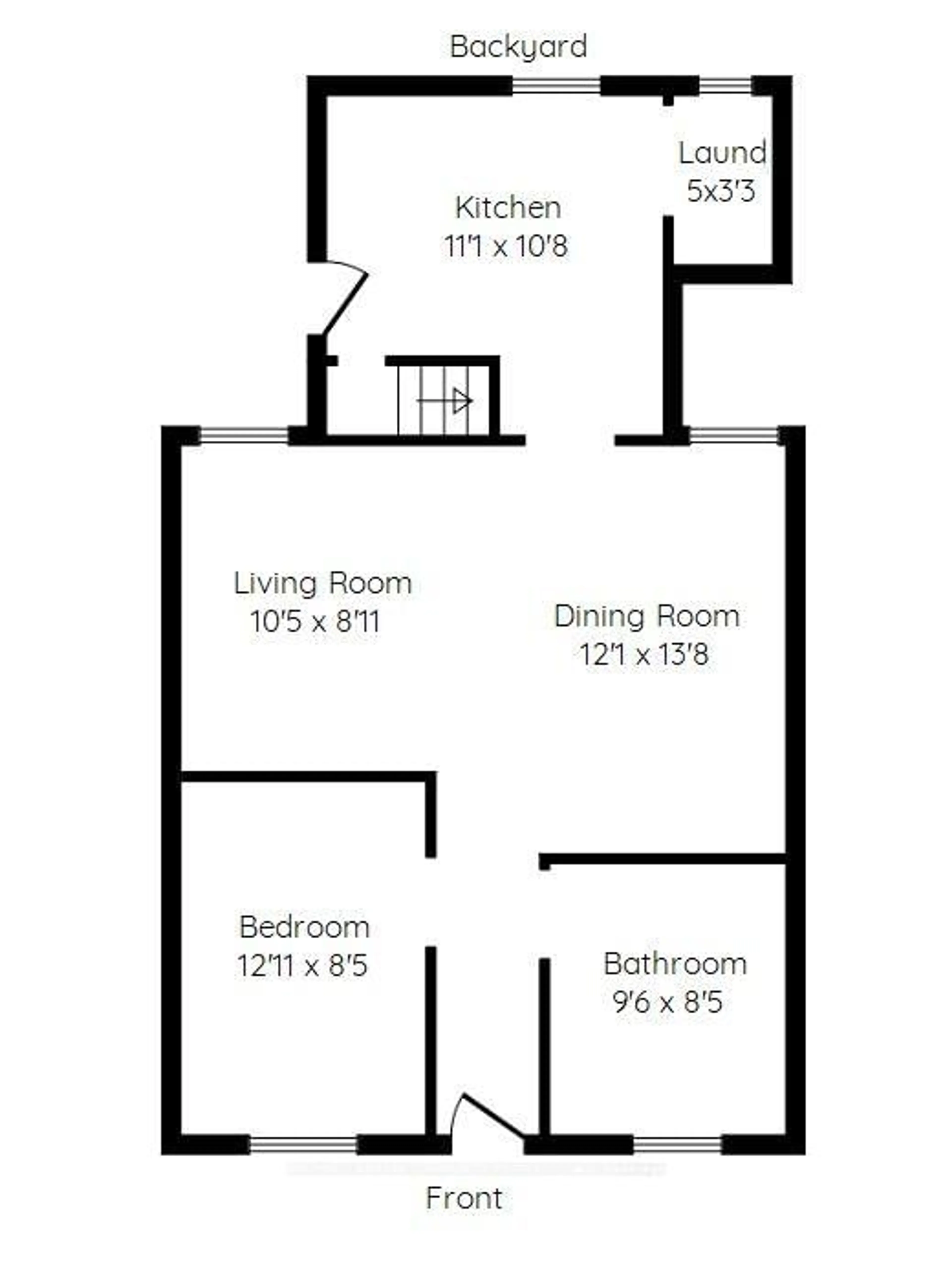 Floor plan for 180 Province St, Hamilton Ontario L8H 4H8