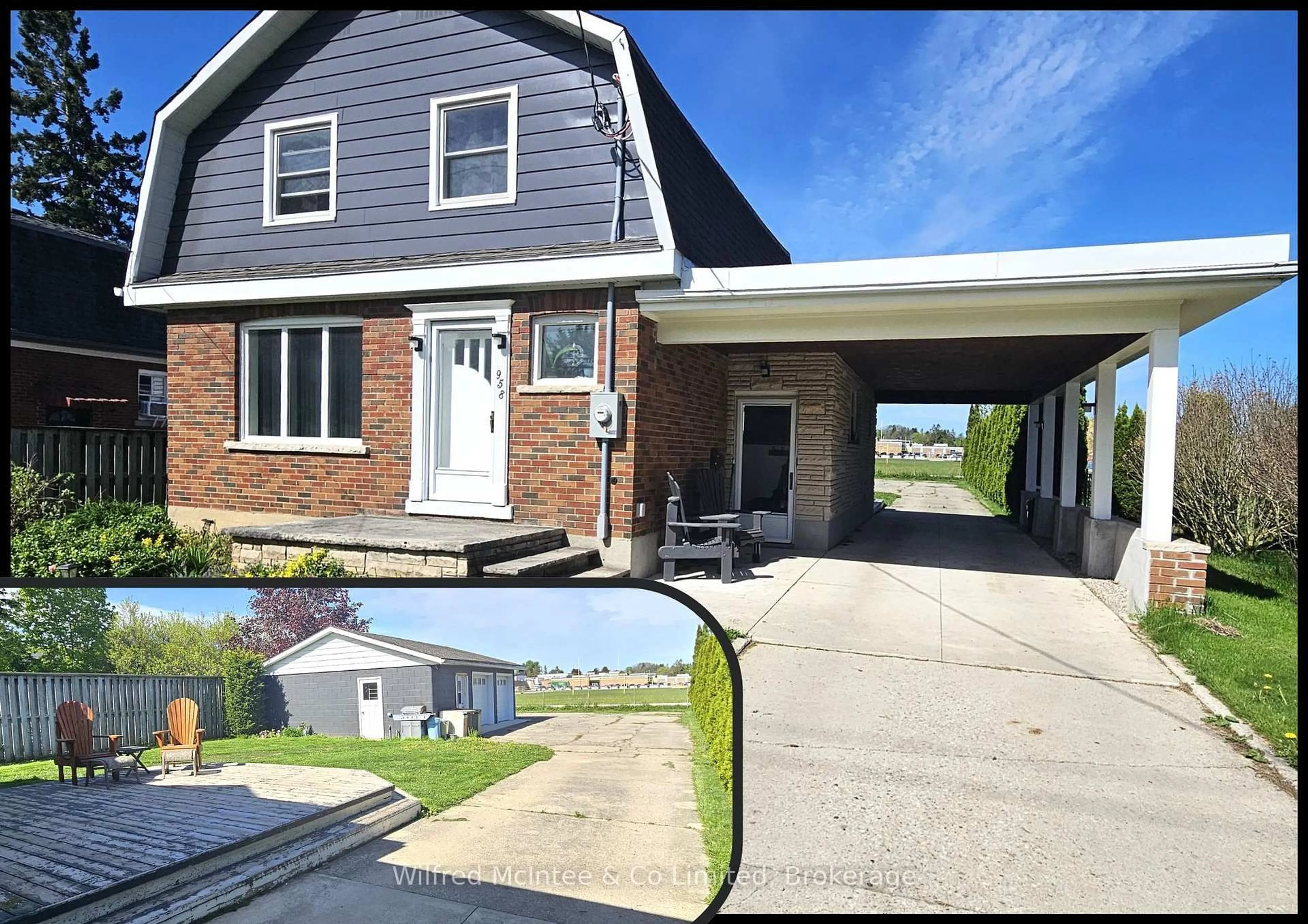 A pic from outside/outdoor area/front of a property/back of a property/a pic from drone, street for 958 6TH Ave, Owen Sound Ontario N5K 5G4