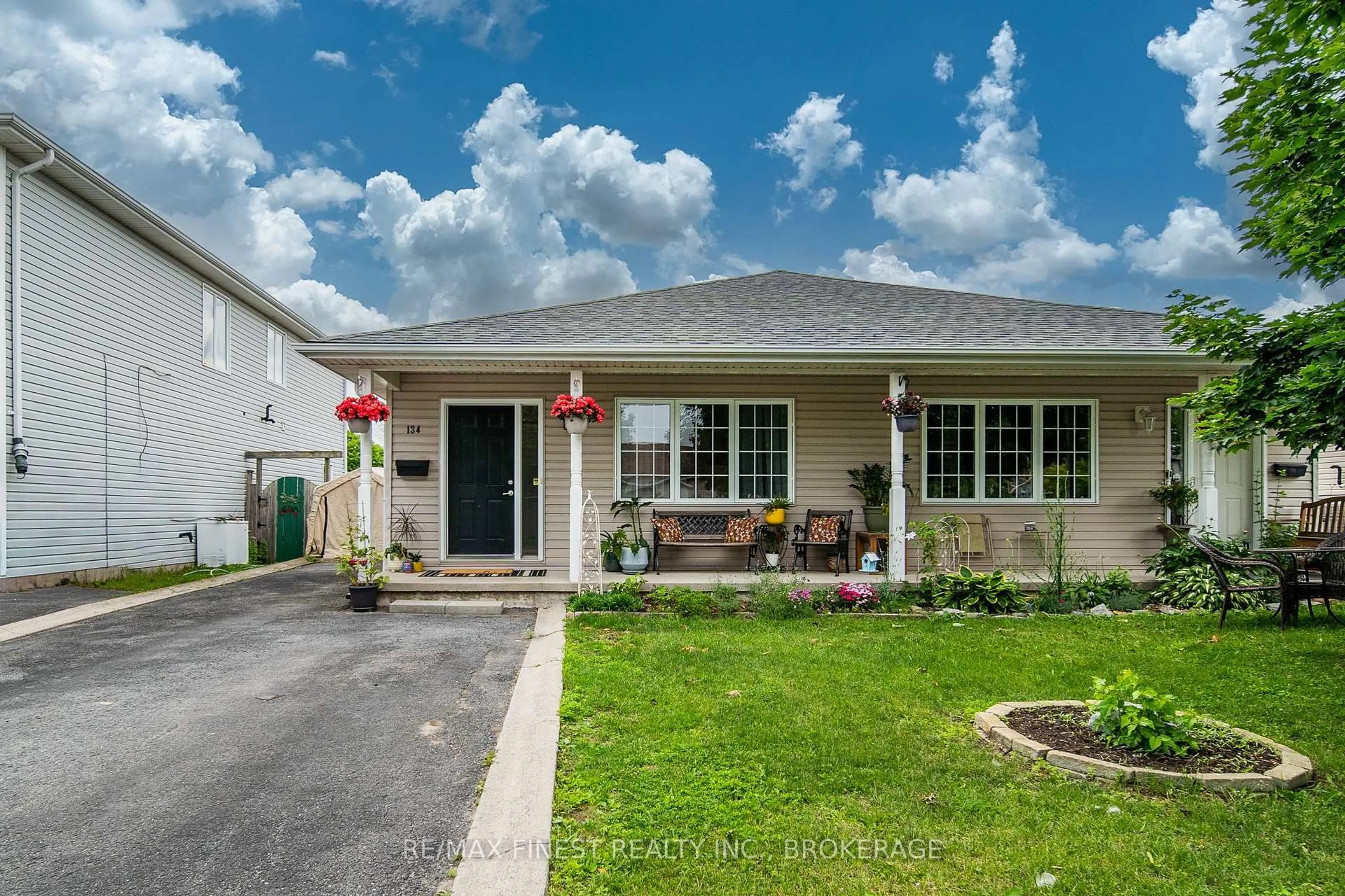 Home with vinyl exterior material, street for 134 Briceland St, Kingston Ontario K7K 7L2