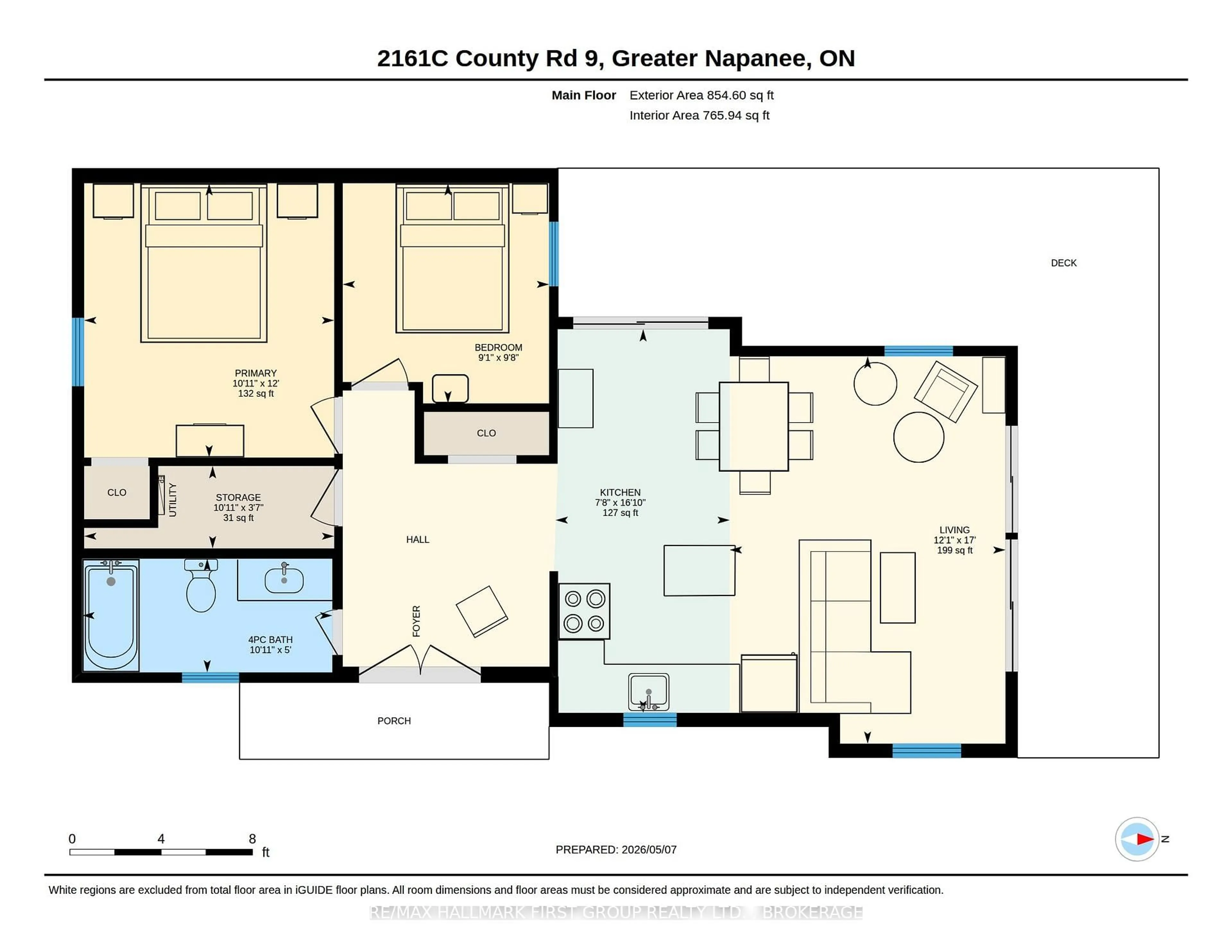 Floor plan for 2161C County Rd 9 Rd, Greater Napanee Ontario K7R 0E5