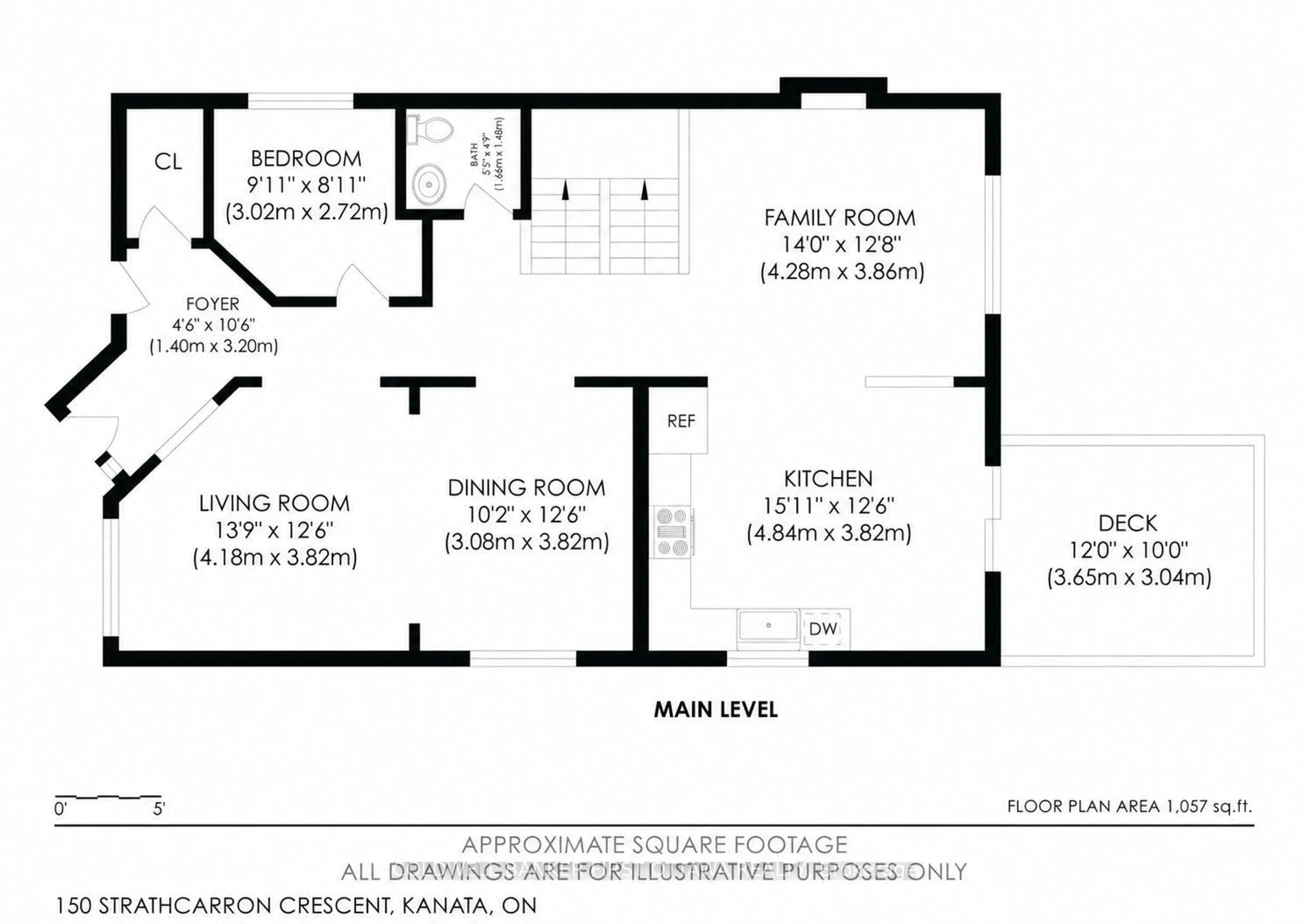 Floor plan for 150 Strathcarron Cres, Kanata Ontario K2K 0C8