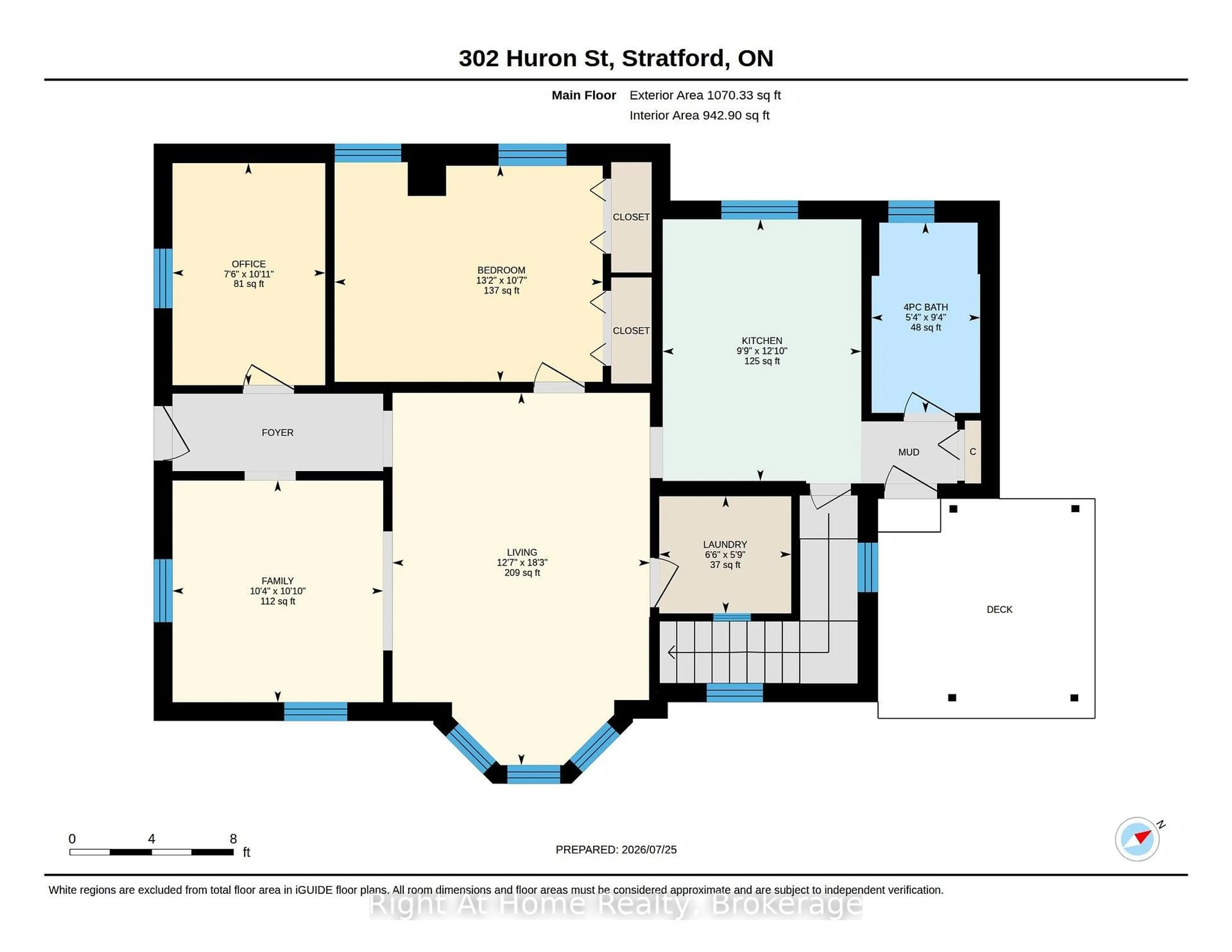 Floor plan for 302 Huron St, Stratford Ontario N5A 5T4