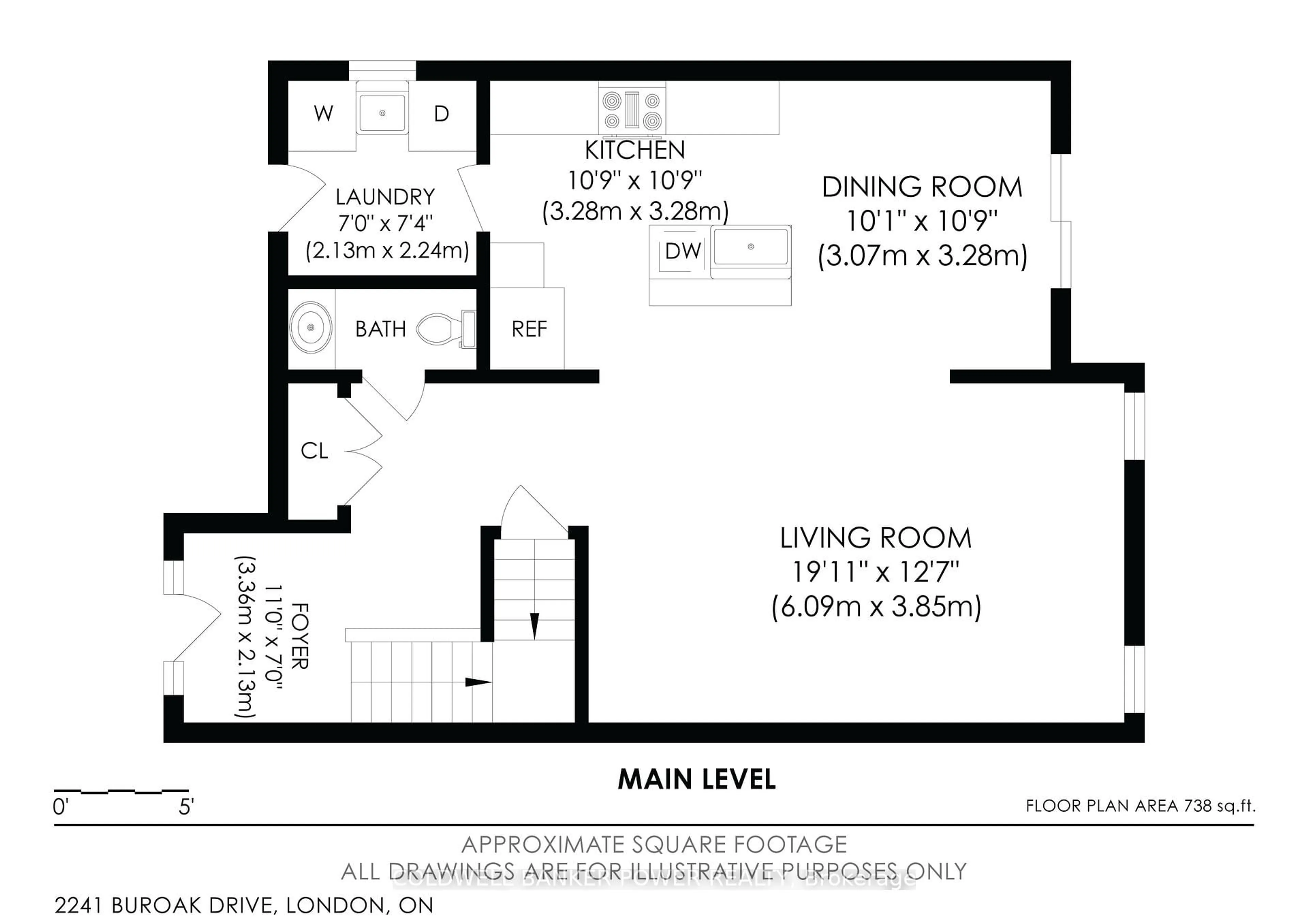 Floor plan for 2241 Buroak Dr, London North Ontario N6G 0L3