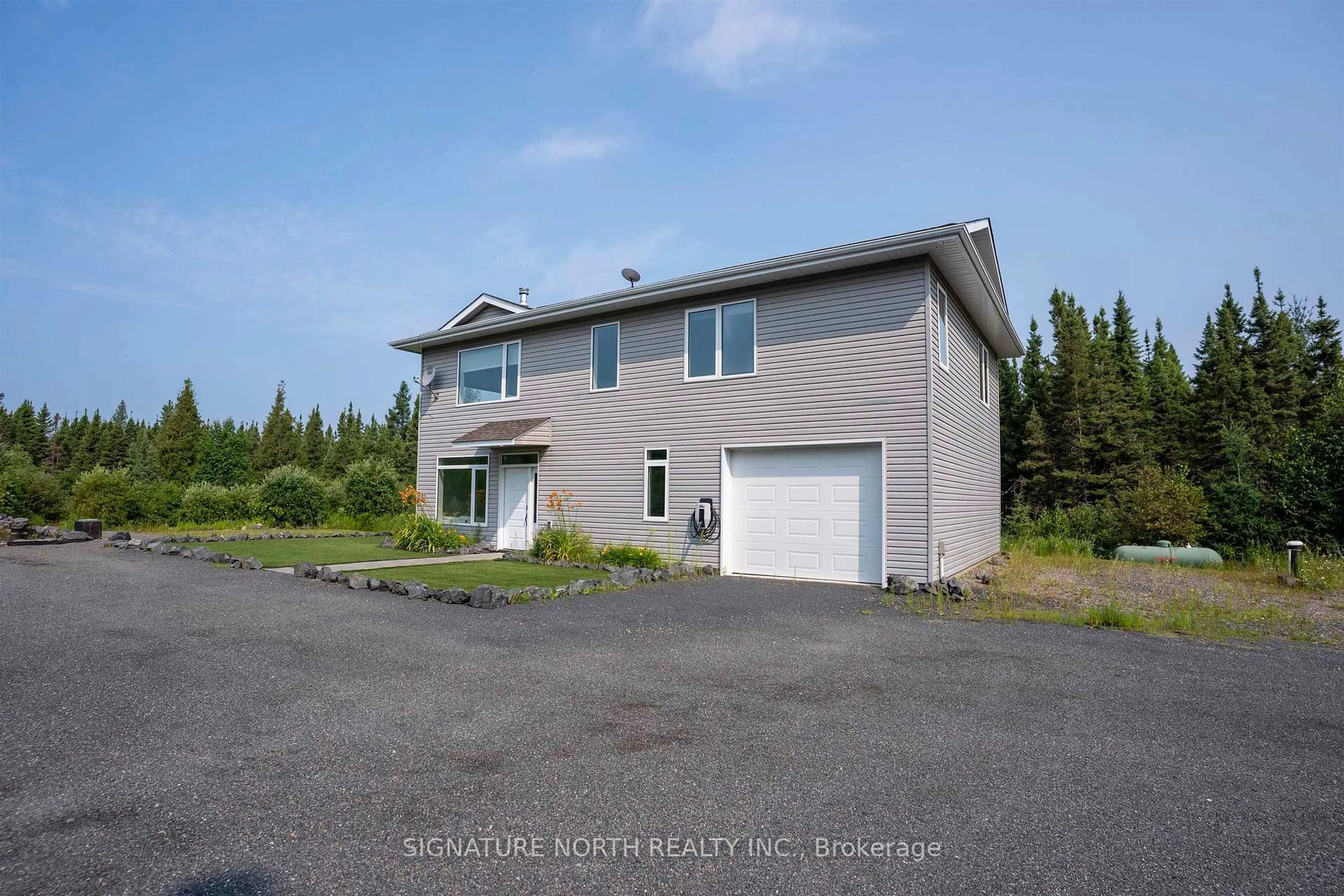 A pic from outside/outdoor area/front of a property/back of a property/a pic from drone, building for 510 Highway 527, Shuniah Ontario P7A 0N2