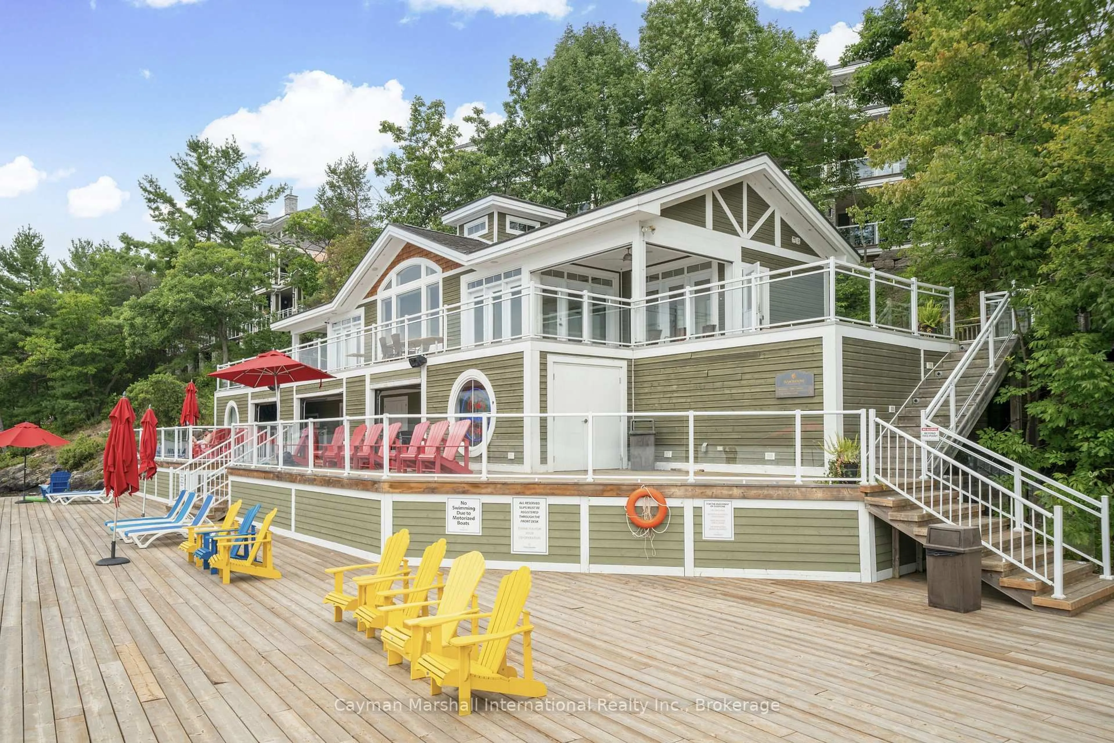 Home with vinyl exterior material, water/lake/river/ocean view for 1869 Muskoka Road HWY 118 #BTV-E106, Muskoka Lakes Ontario P1L 1W8