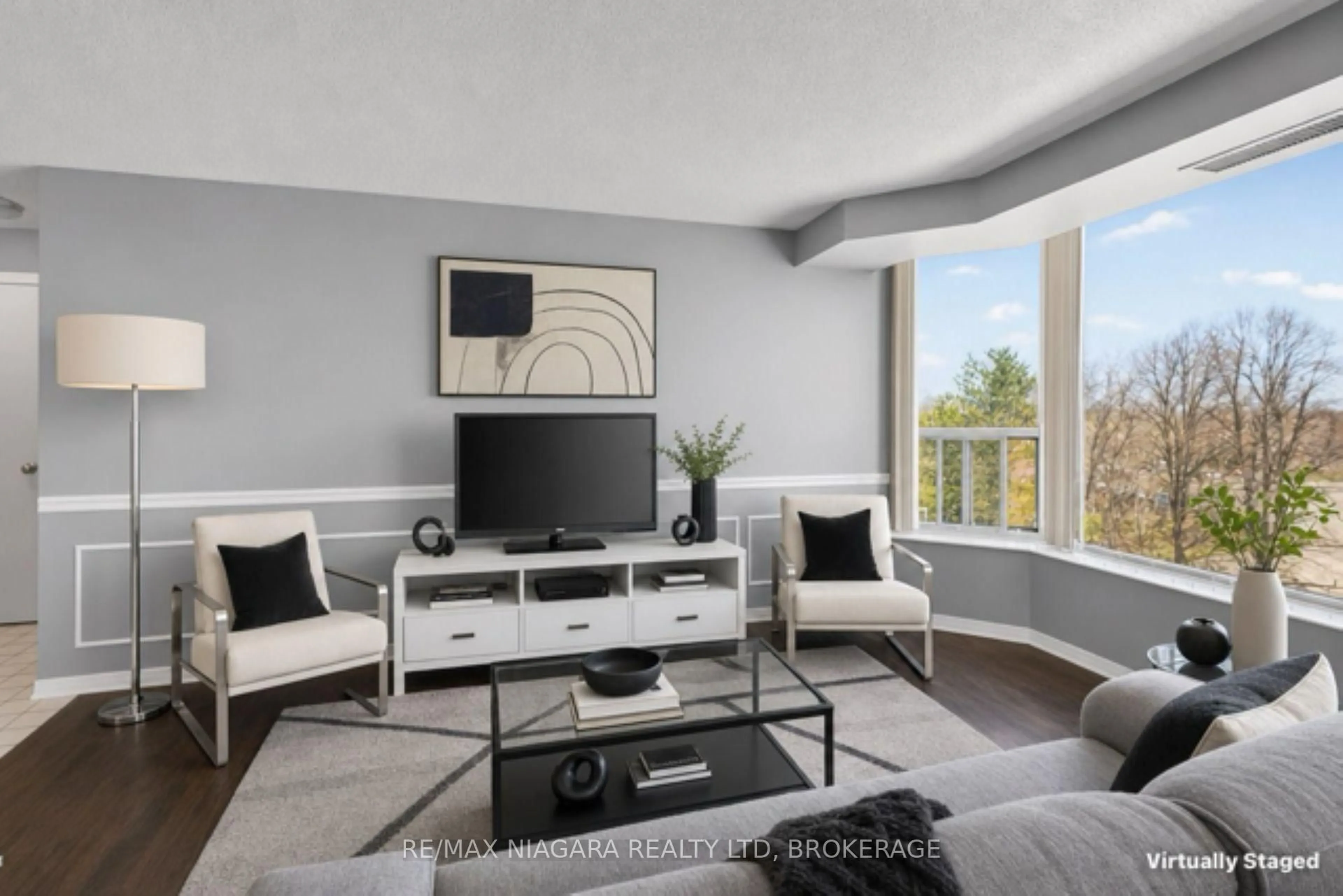 Living room with furniture, unknown for 81 SCOTT St #501, St. Catharines Ontario L2N 7L5