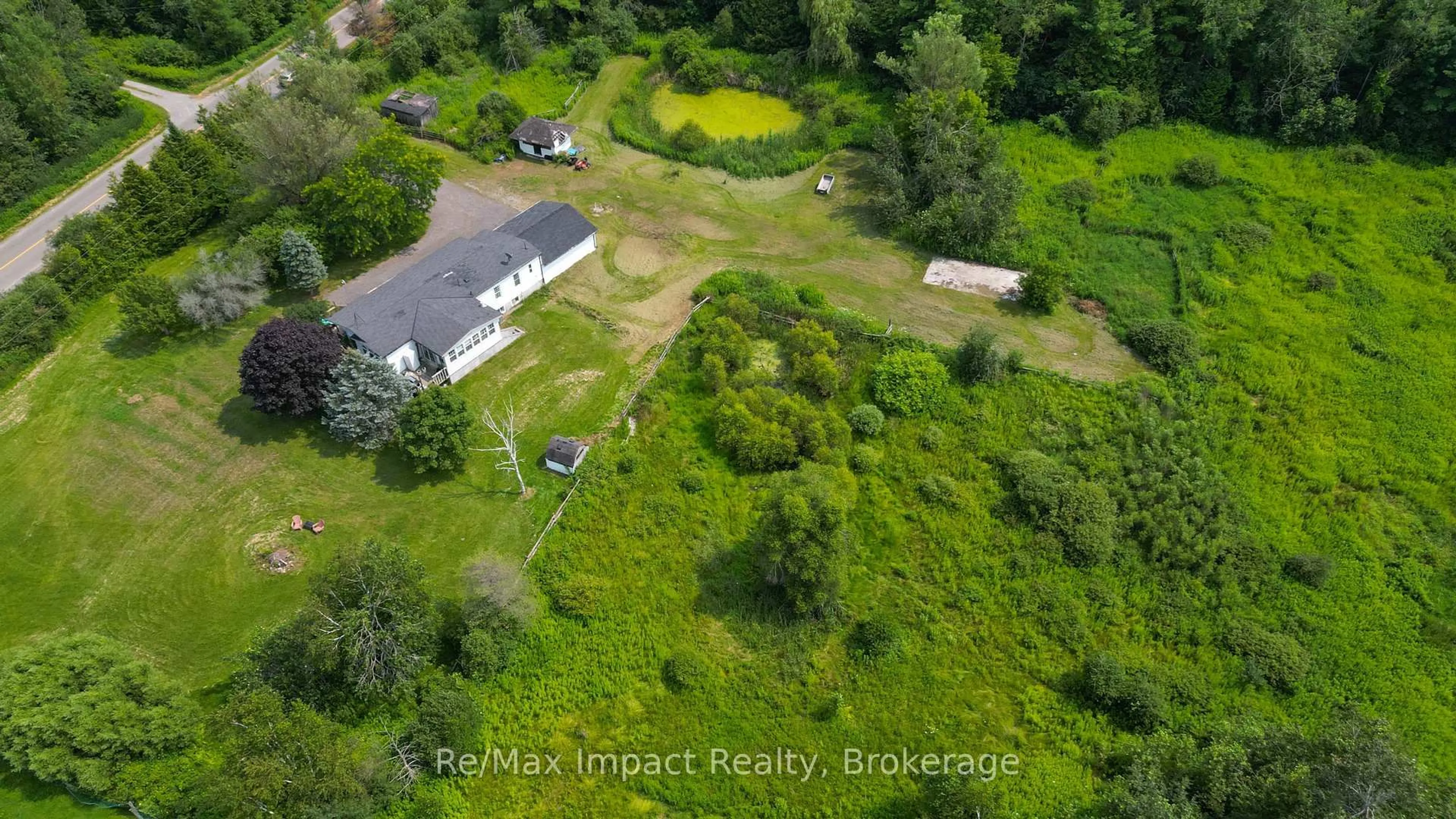 A pic from outside/outdoor area/front of a property/back of a property/a pic from drone, unknown for 1004 Broomfield Rd, Cramahe Ontario K0K 1M0