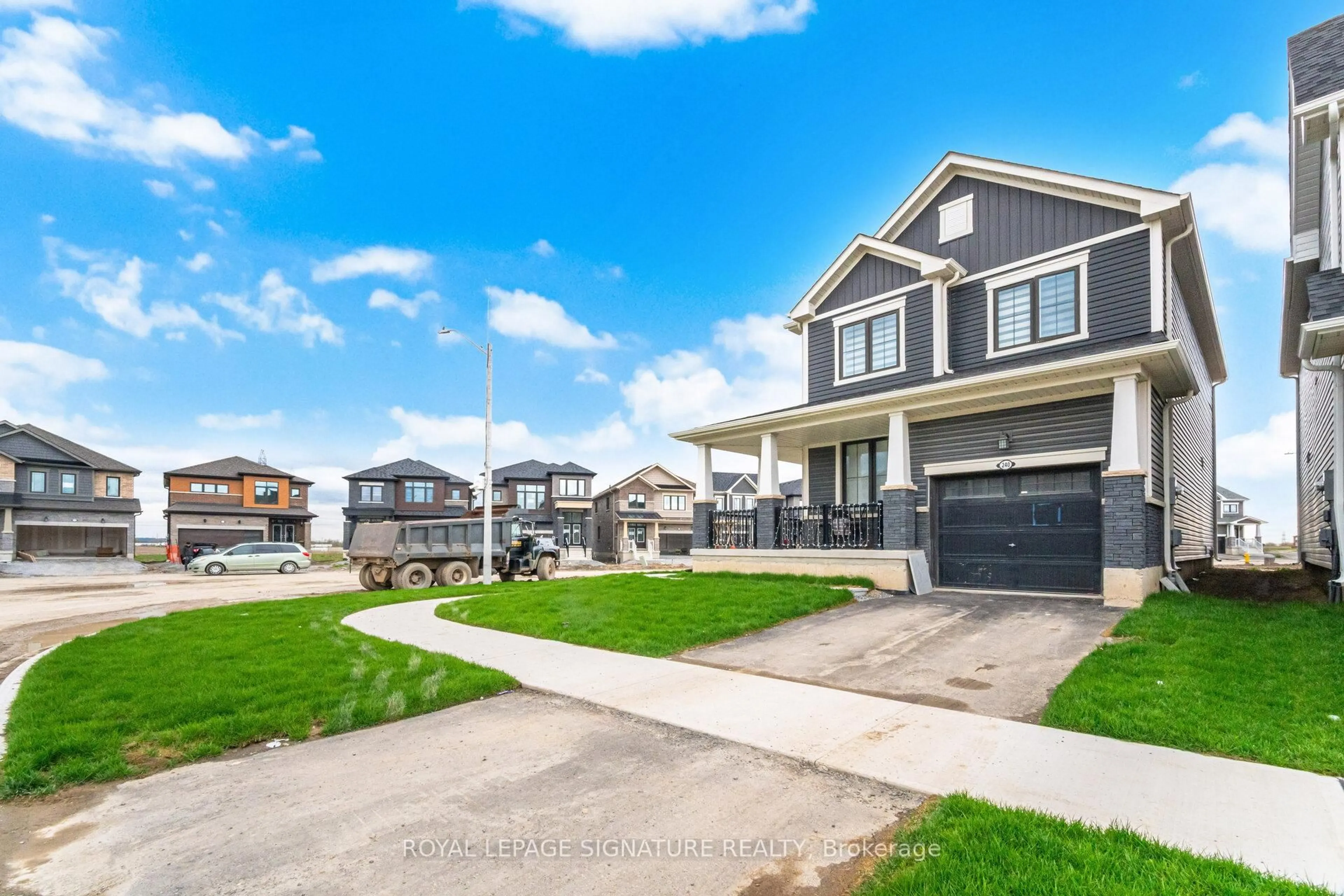 Home with vinyl exterior material, street for 240 Velvet Way, Thorold Ontario L2V 0N9