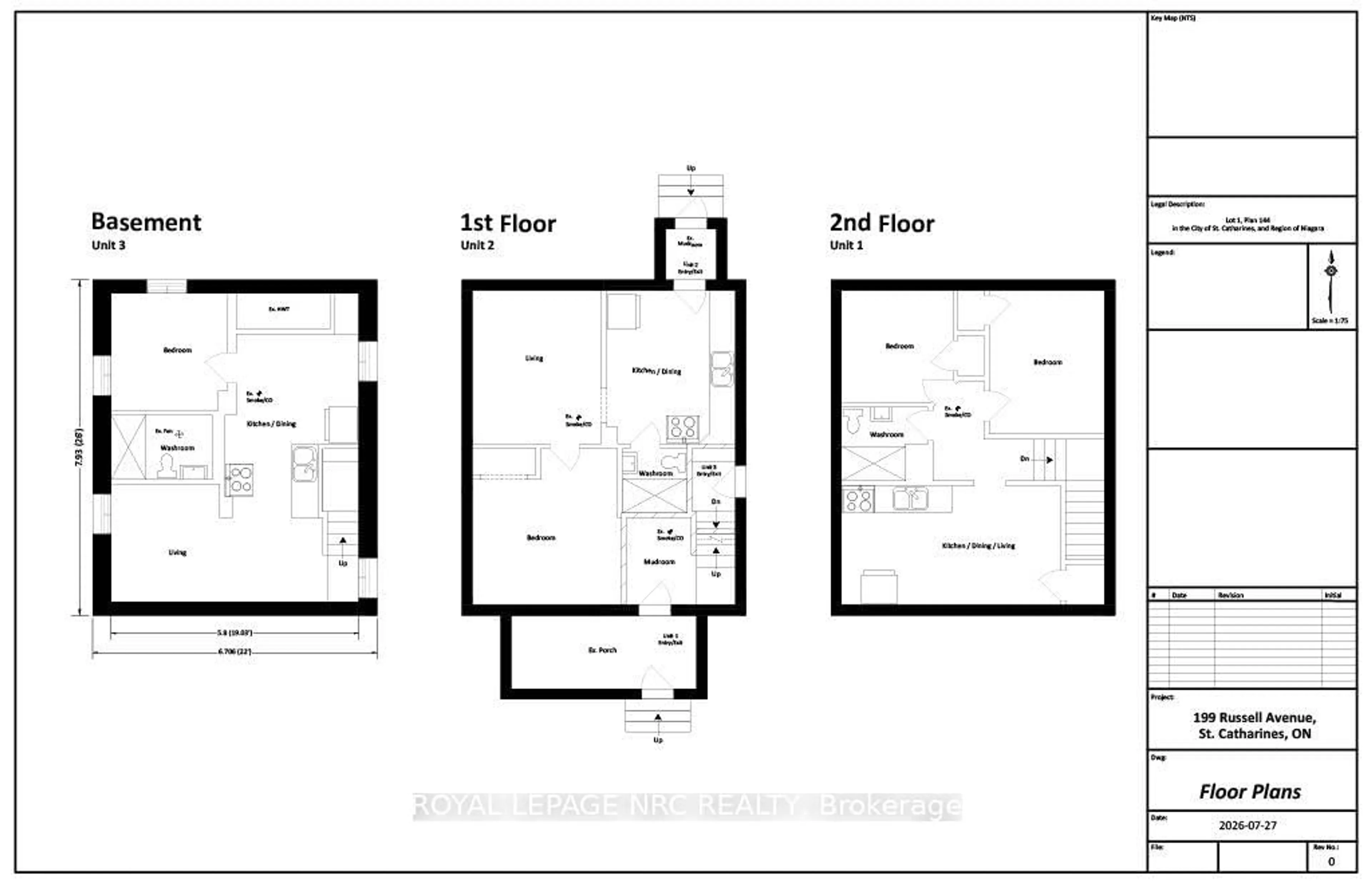 Floor plan for 199 Russell Ave, St. Catharines Ontario L2R 1W9