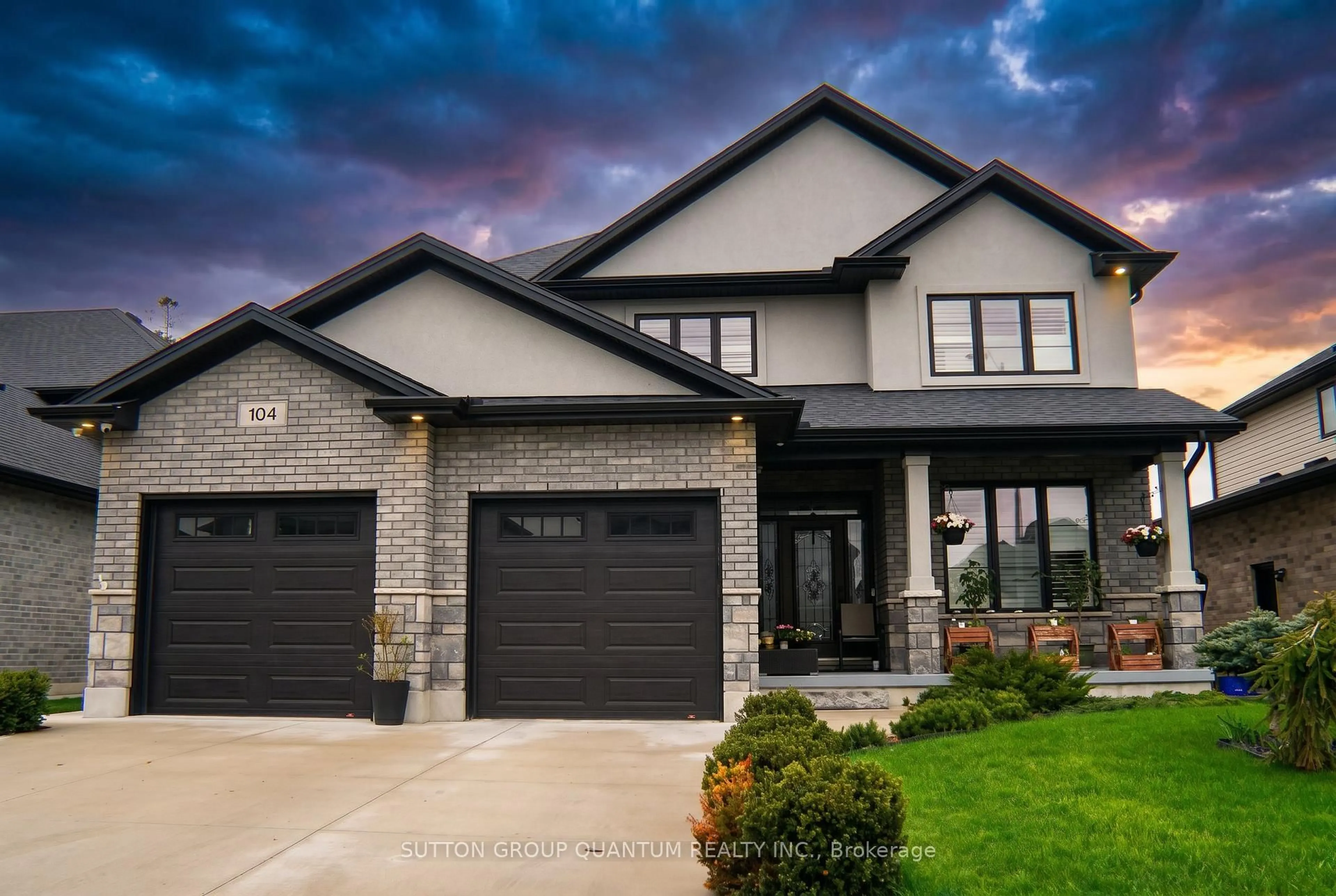 Home with brick exterior material, street for 104 Thames Springs Cres, Zorra Ontario N0M 2M0