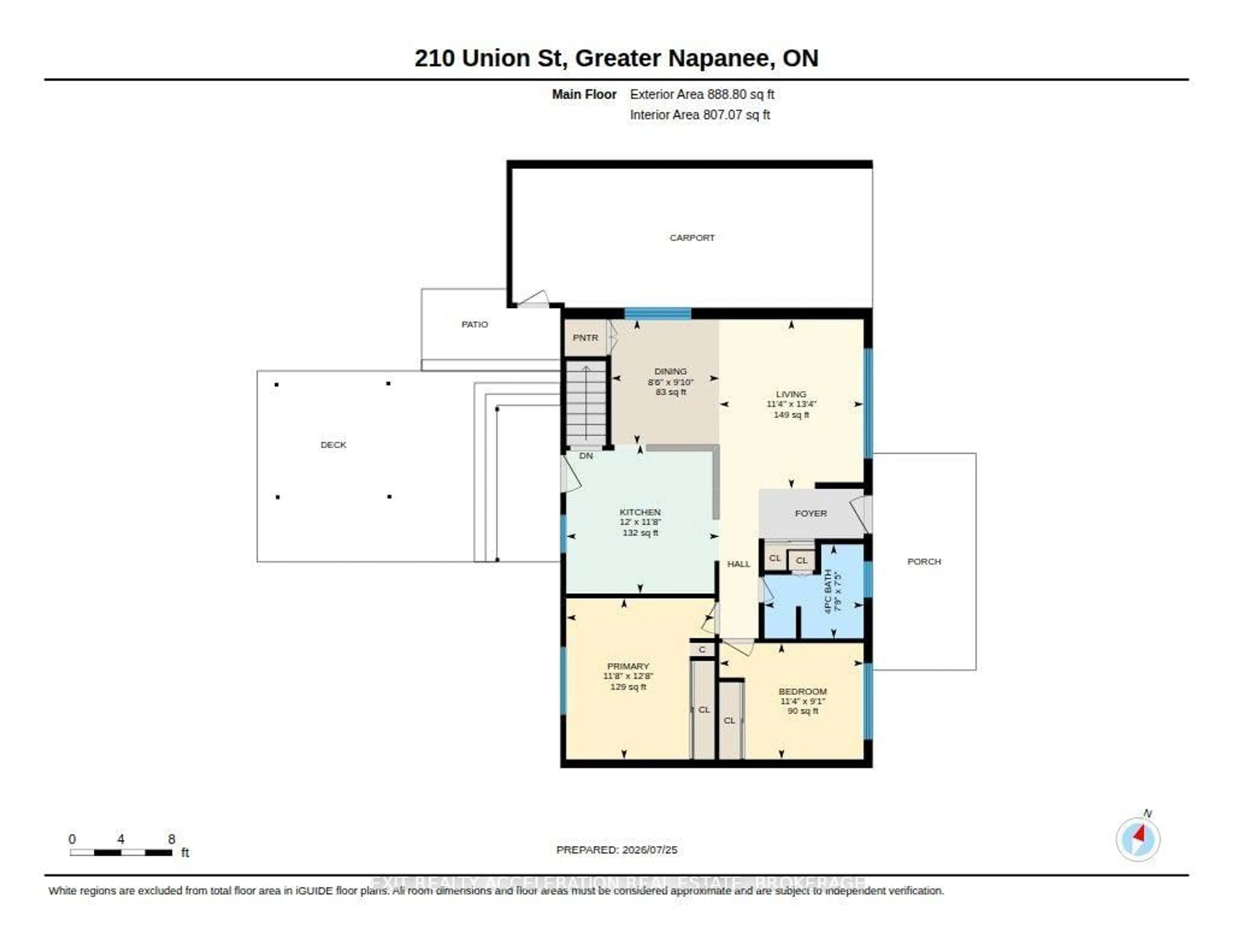 Floor plan for 210 Union St, Greater Napanee Ontario K7R 2W6