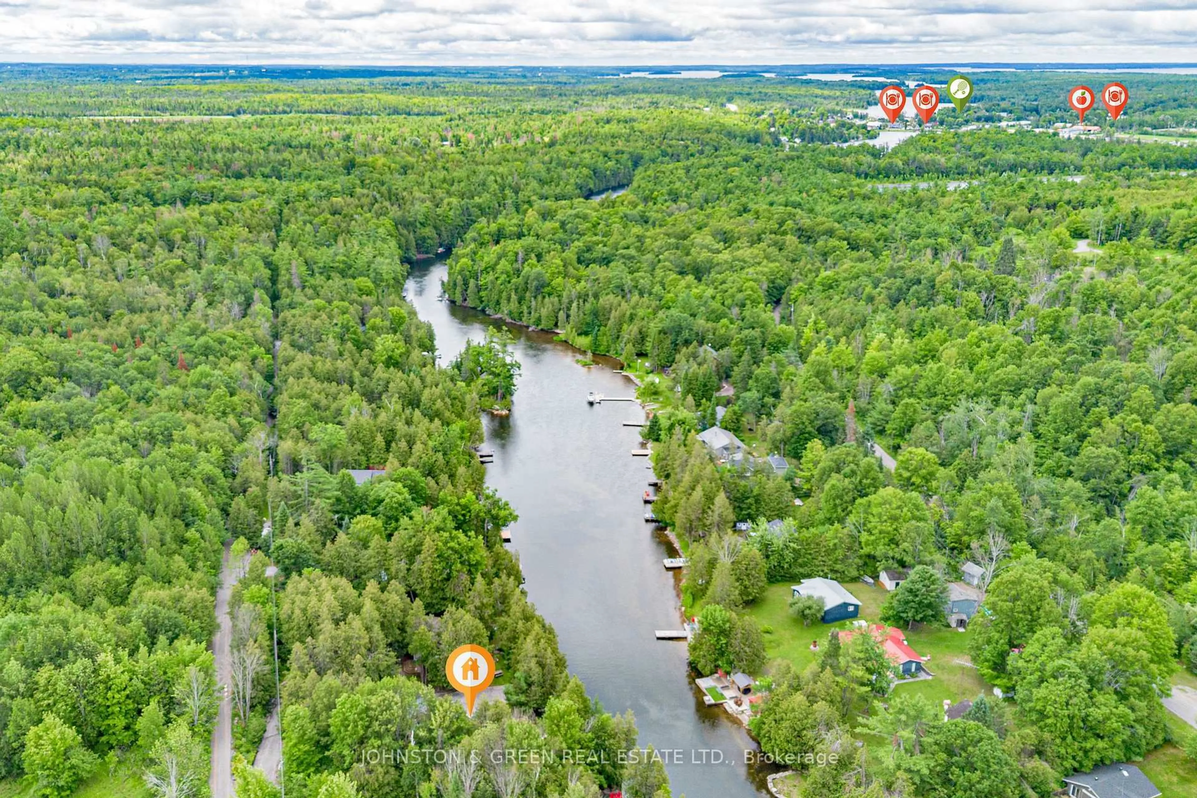A pic from outside/outdoor area/front of a property/back of a property/a pic from drone, water/lake/river/ocean view for 110 Shadow Lake Rd 28 Rd, Kawartha Lakes Ontario K0M 1K0
