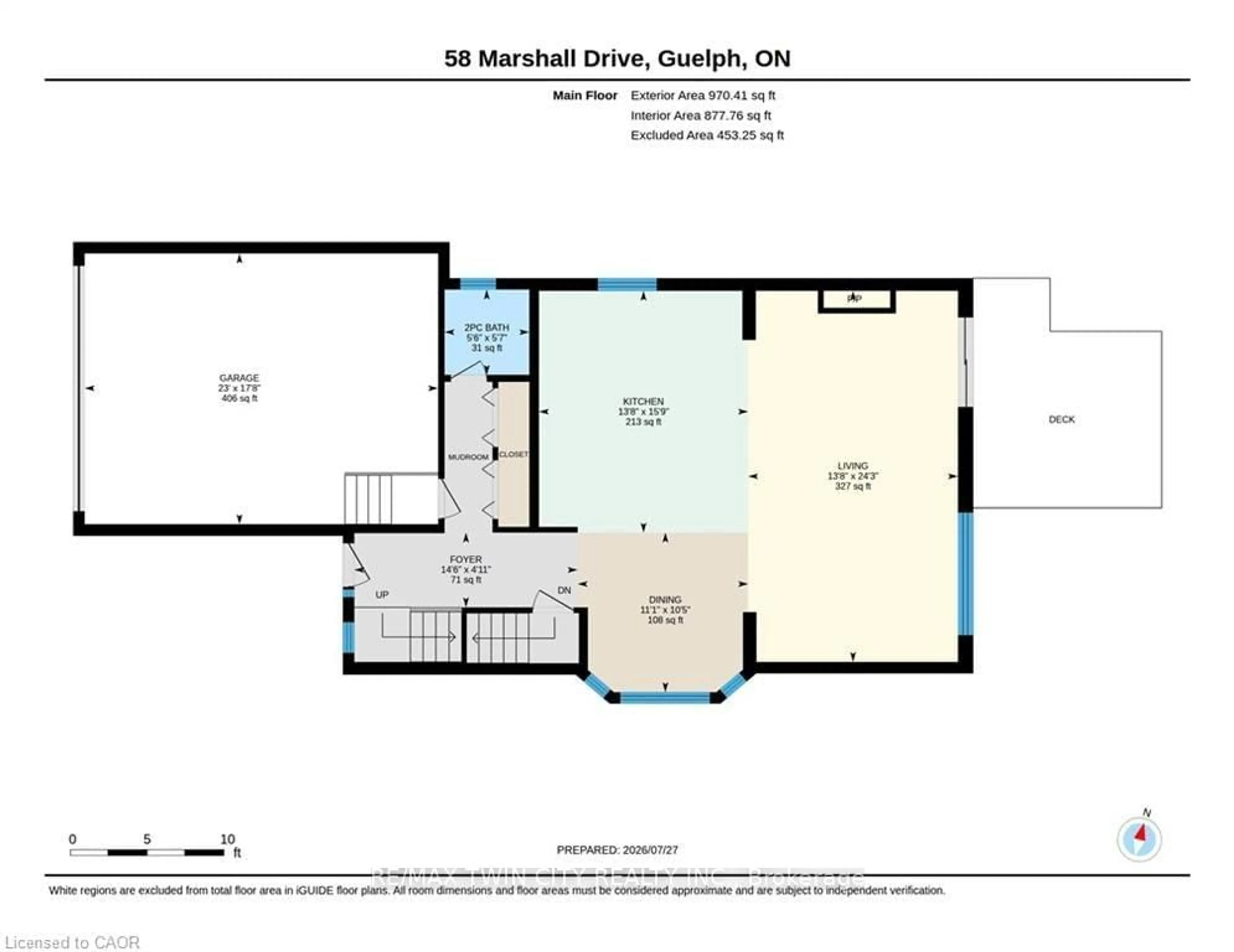 Floor plan for 58 MARSHALL Dr, Guelph Ontario N1E 0K7