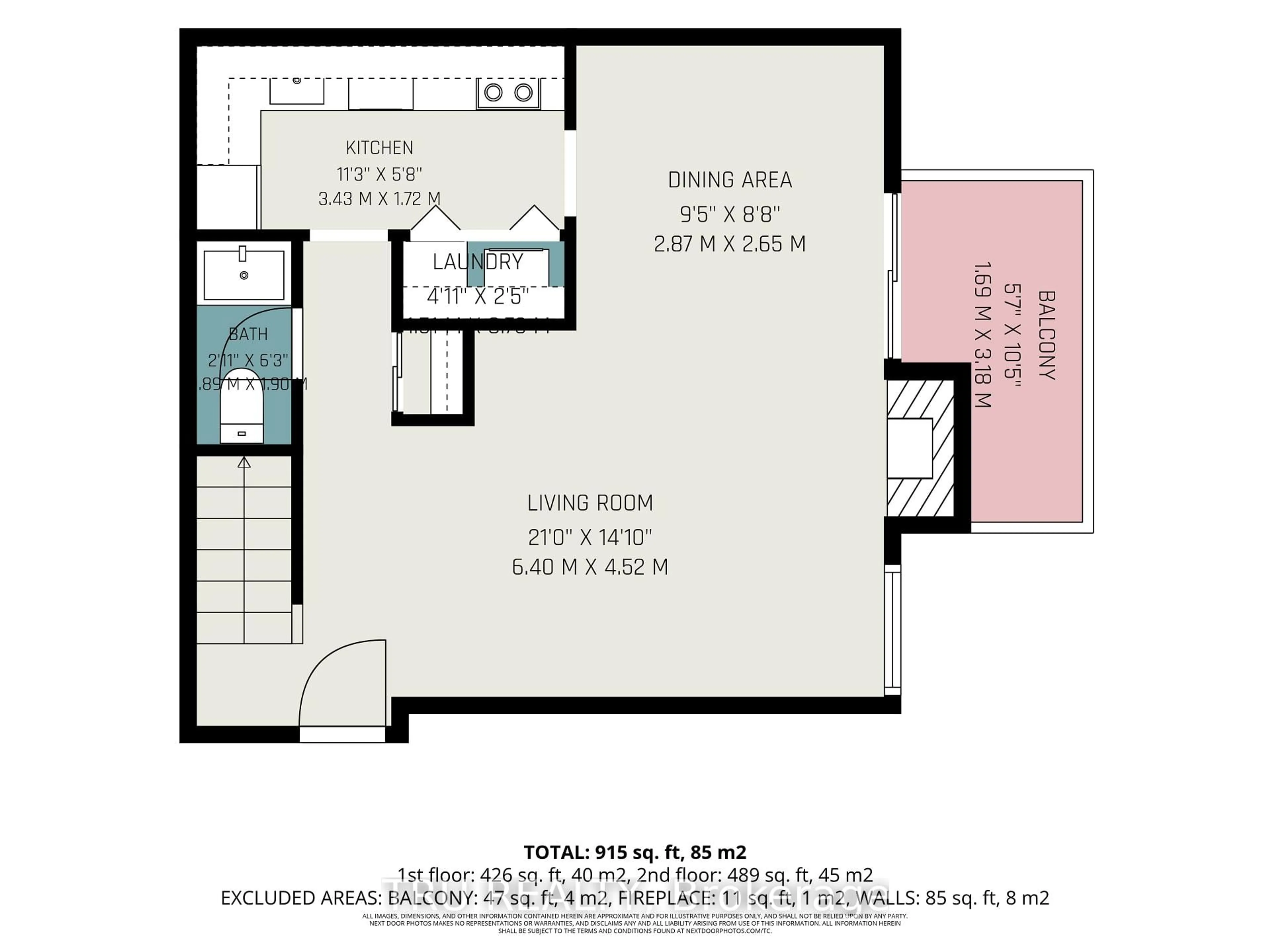 Floor plan for 22 Sweetbriar Circ #8, Ottawa Ontario K2J 2K4