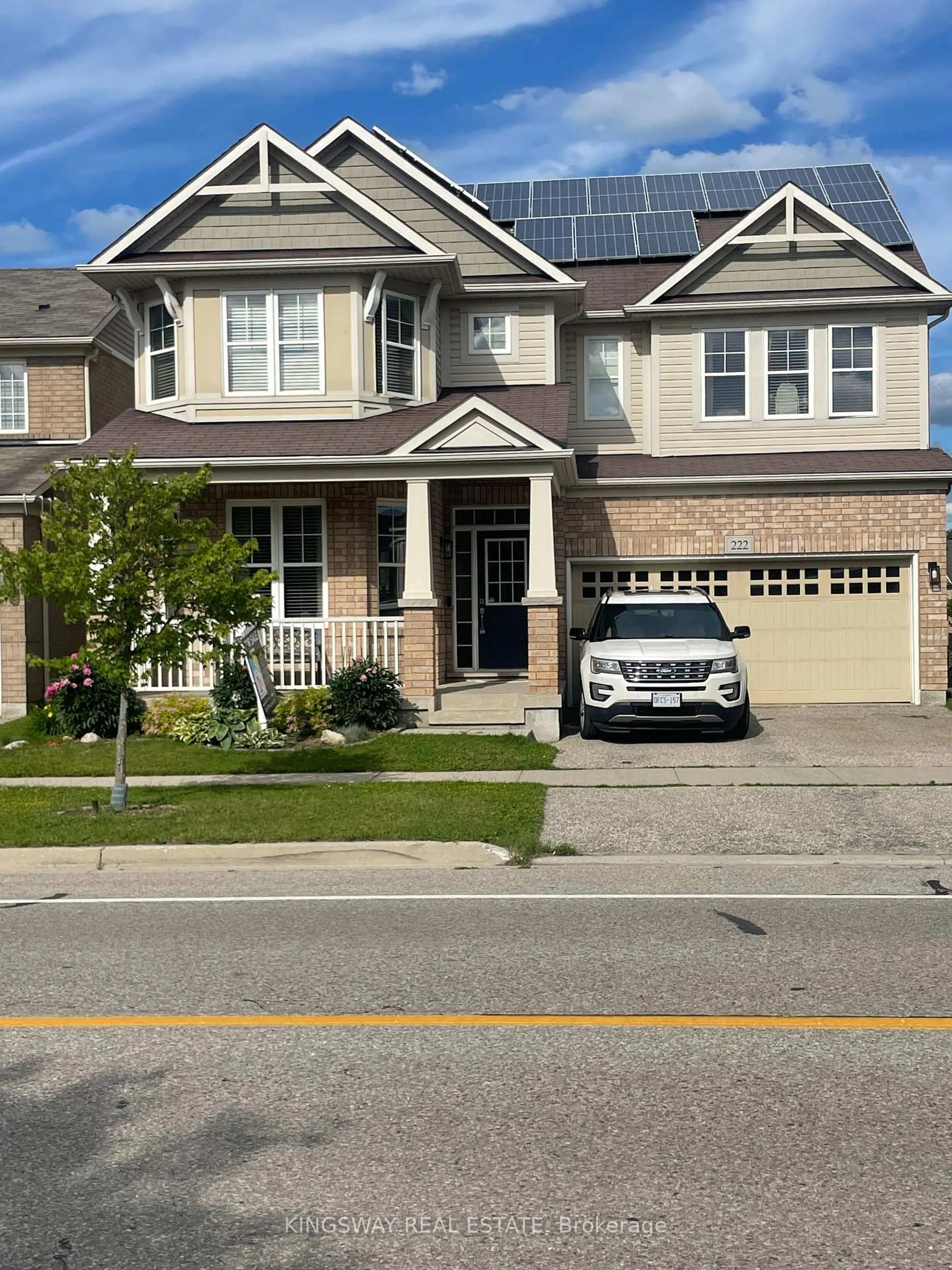 Home with vinyl exterior material, street for 222 Baldwin Dr, Cambridge Ontario N3C 0B3