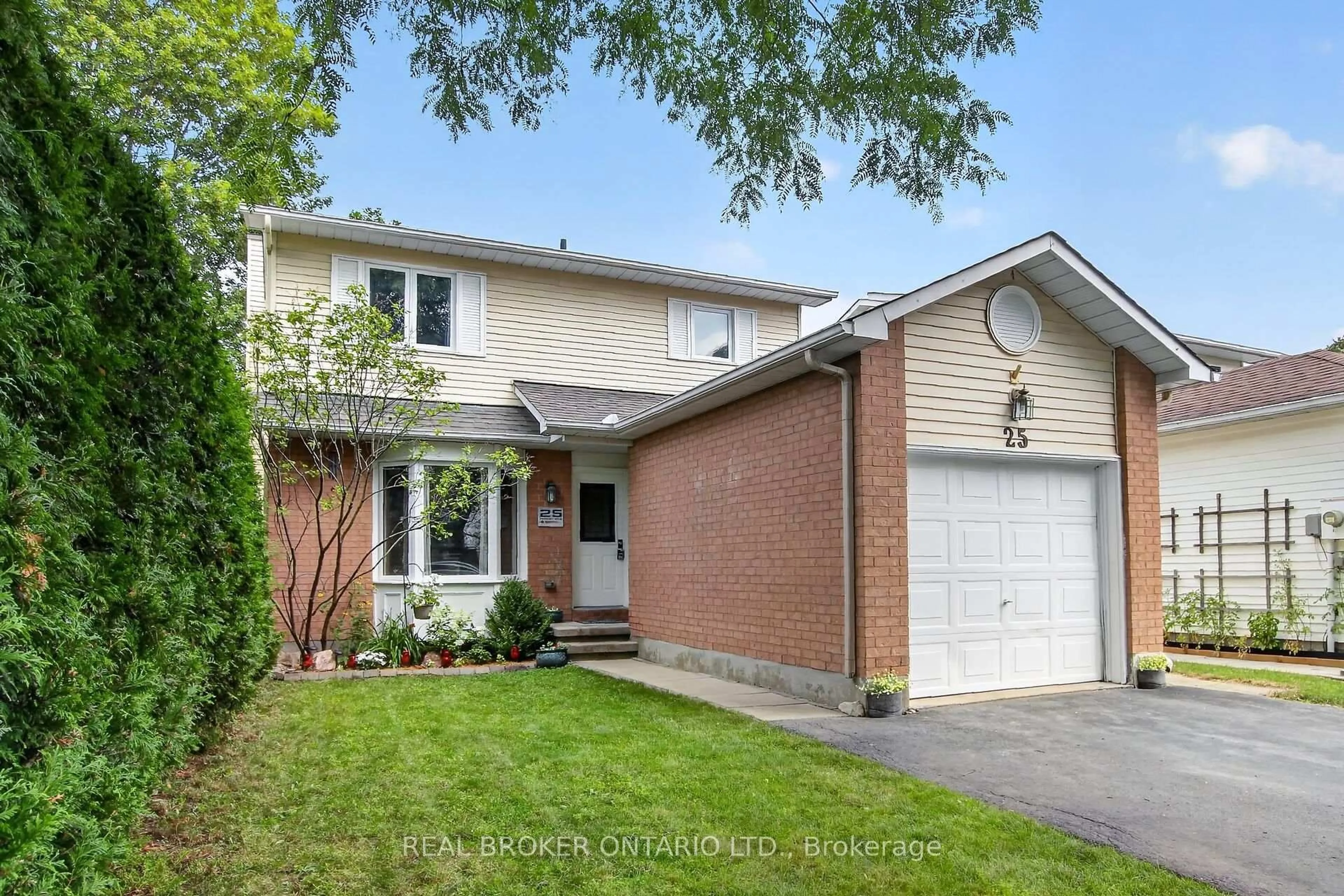 Home with brick exterior material, street for 25 Moresby Dr, Ottawa Ontario K2M 2E5