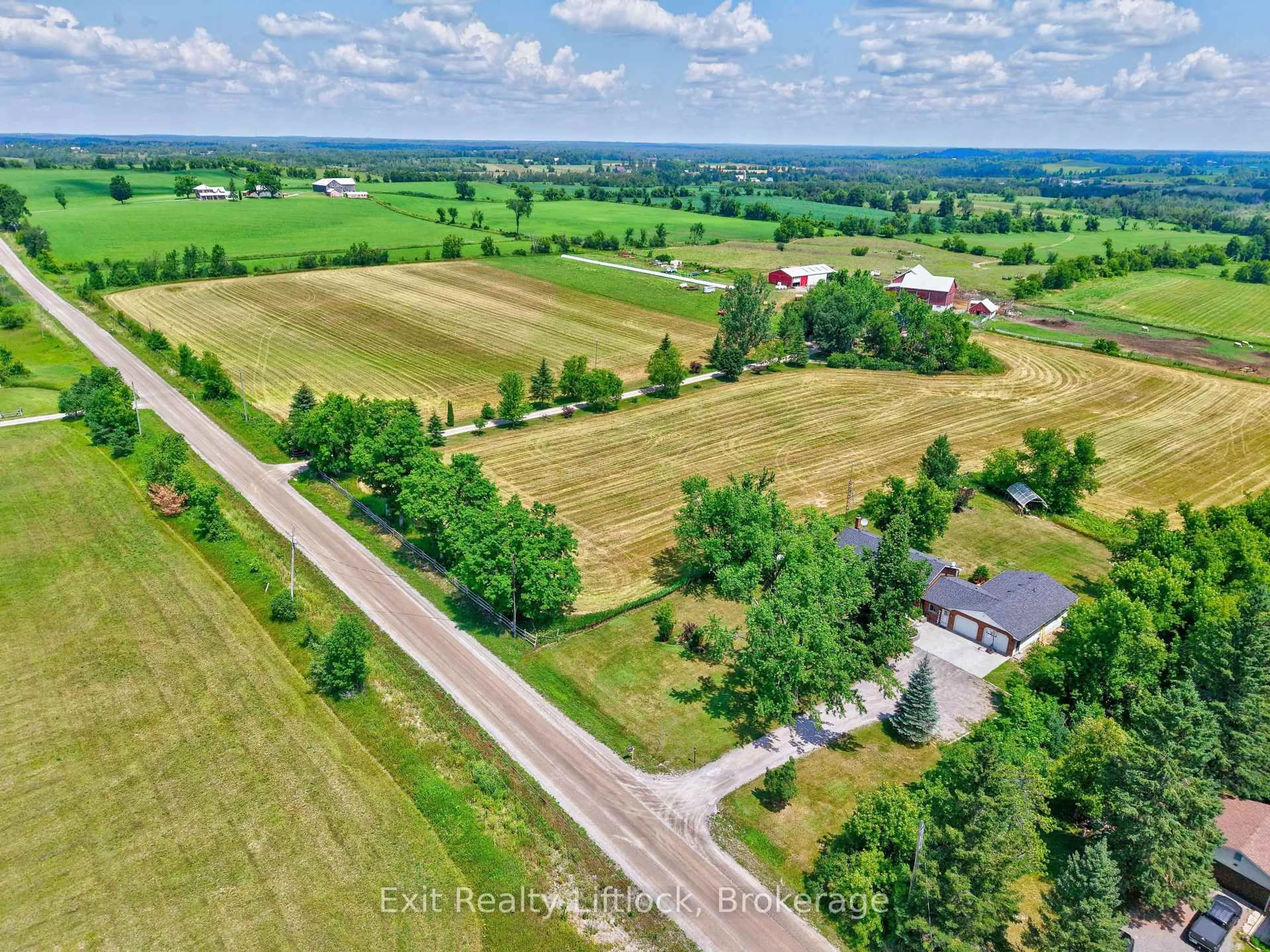 A pic from outside/outdoor area/front of a property/back of a property/a pic from drone, unknown for 81 Fourth Line Dummer Rd, Douro-Dummer Ontario K0L 3A0