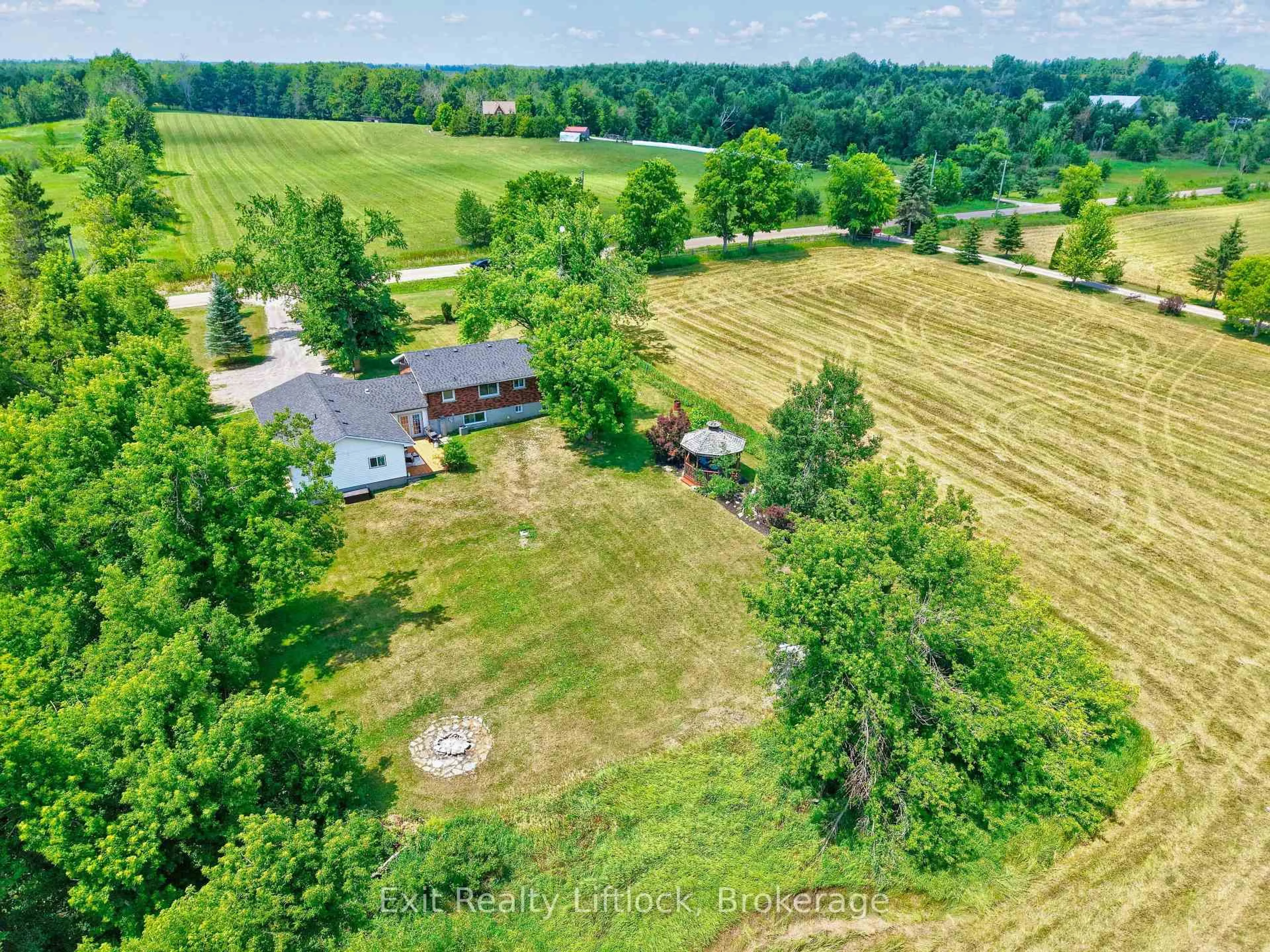A pic from outside/outdoor area/front of a property/back of a property/a pic from drone, unknown for 81 Fourth Line Dummer Rd, Douro-Dummer Ontario K0L 3A0