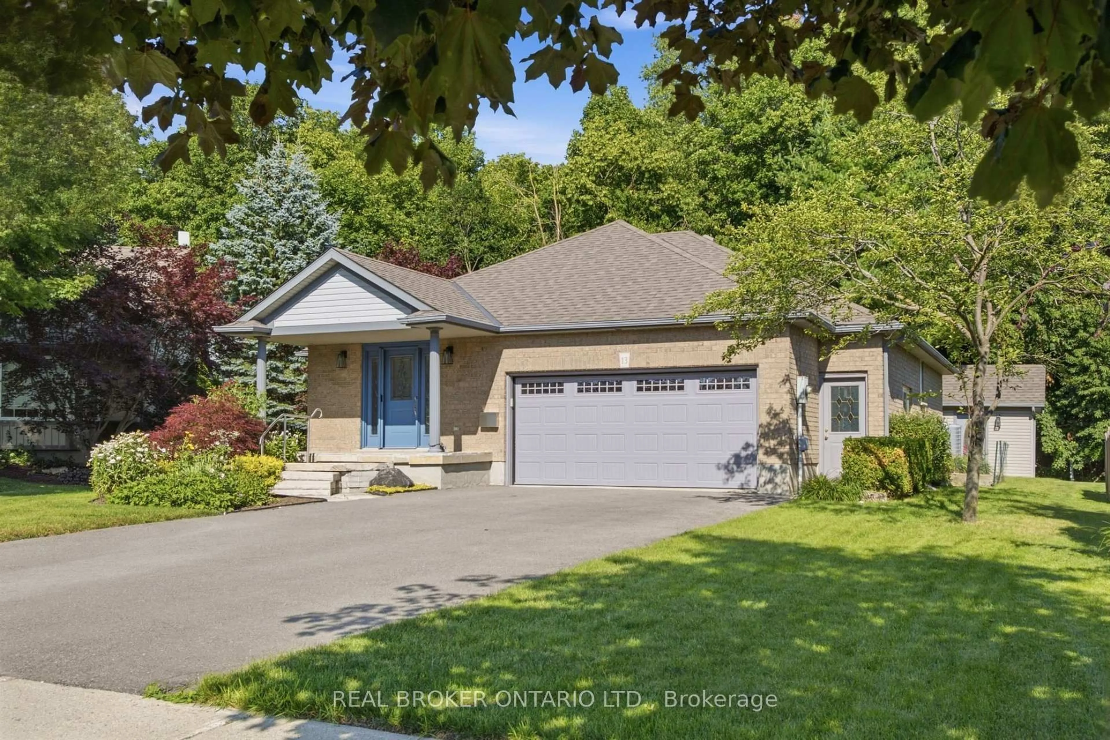 Home with brick exterior material, street for 13 Burlwood Dr, Woolwich Ontario N3B 3L2