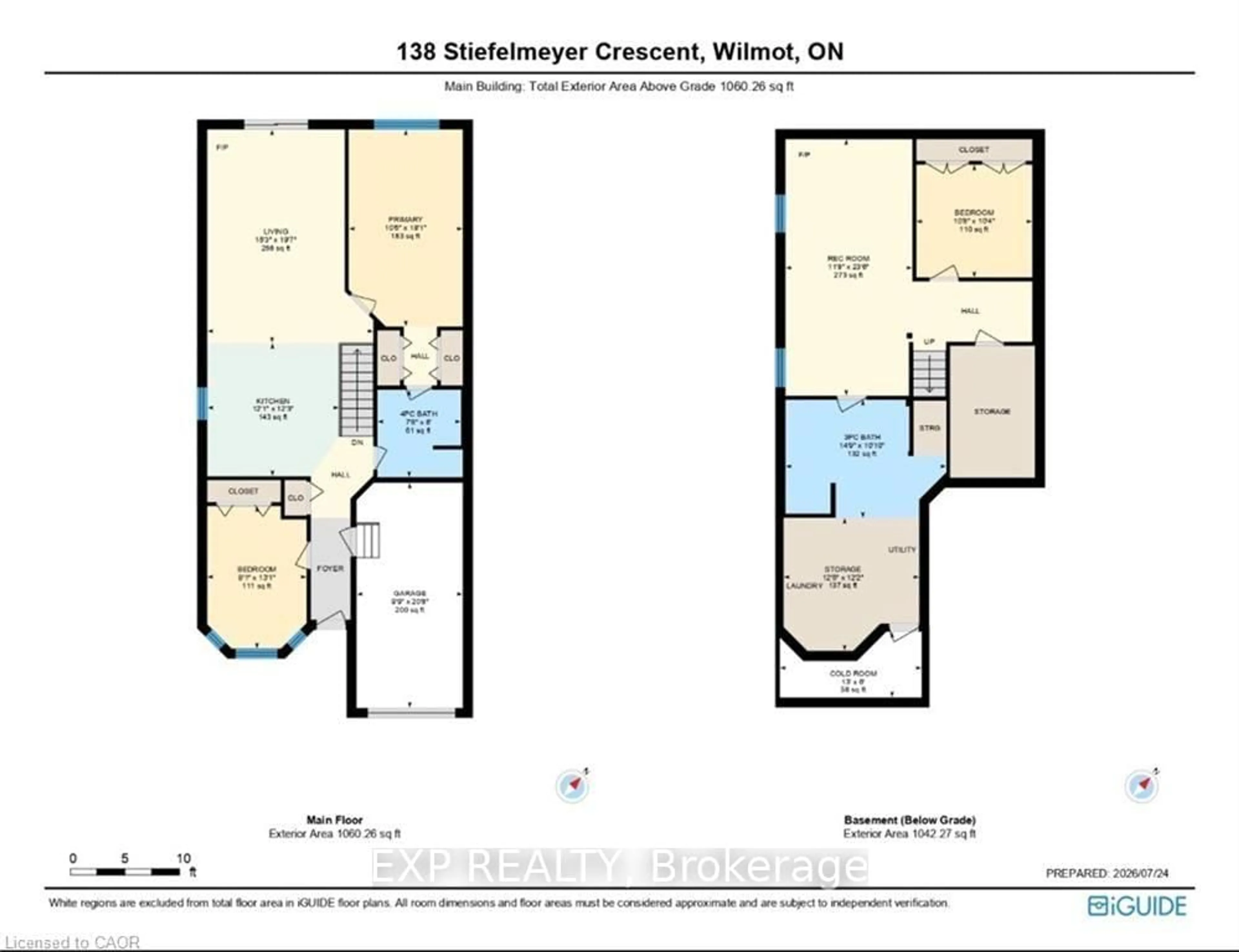 Floor plan for 138 Stiefelmeyer Cres, Wilmot Ontario N3A 4L4