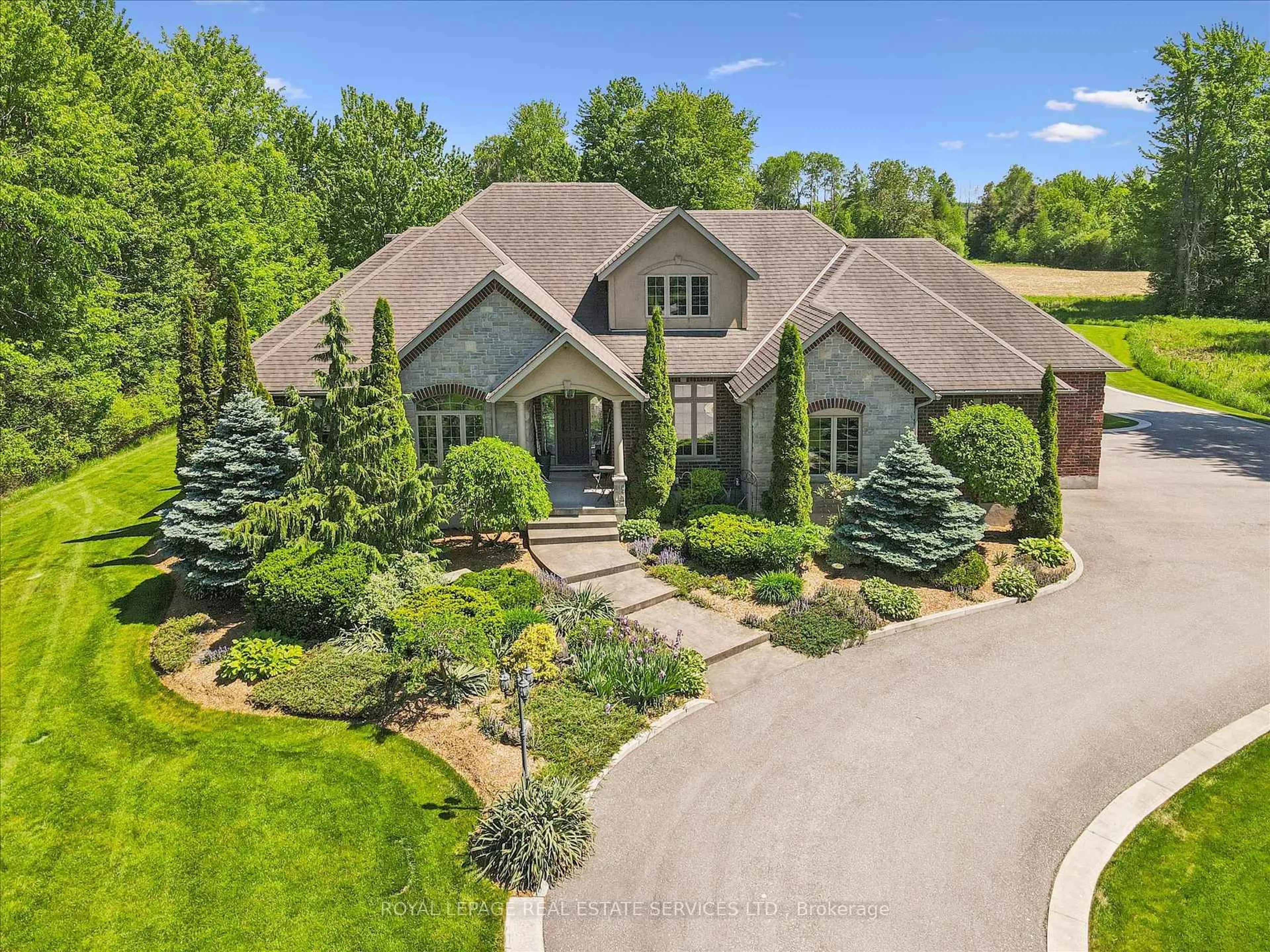 A pic from outside/outdoor area/front of a property/back of a property/a pic from drone, street for 6505 Concession 1 #RR2, Puslinch Ontario N0B 2J0
