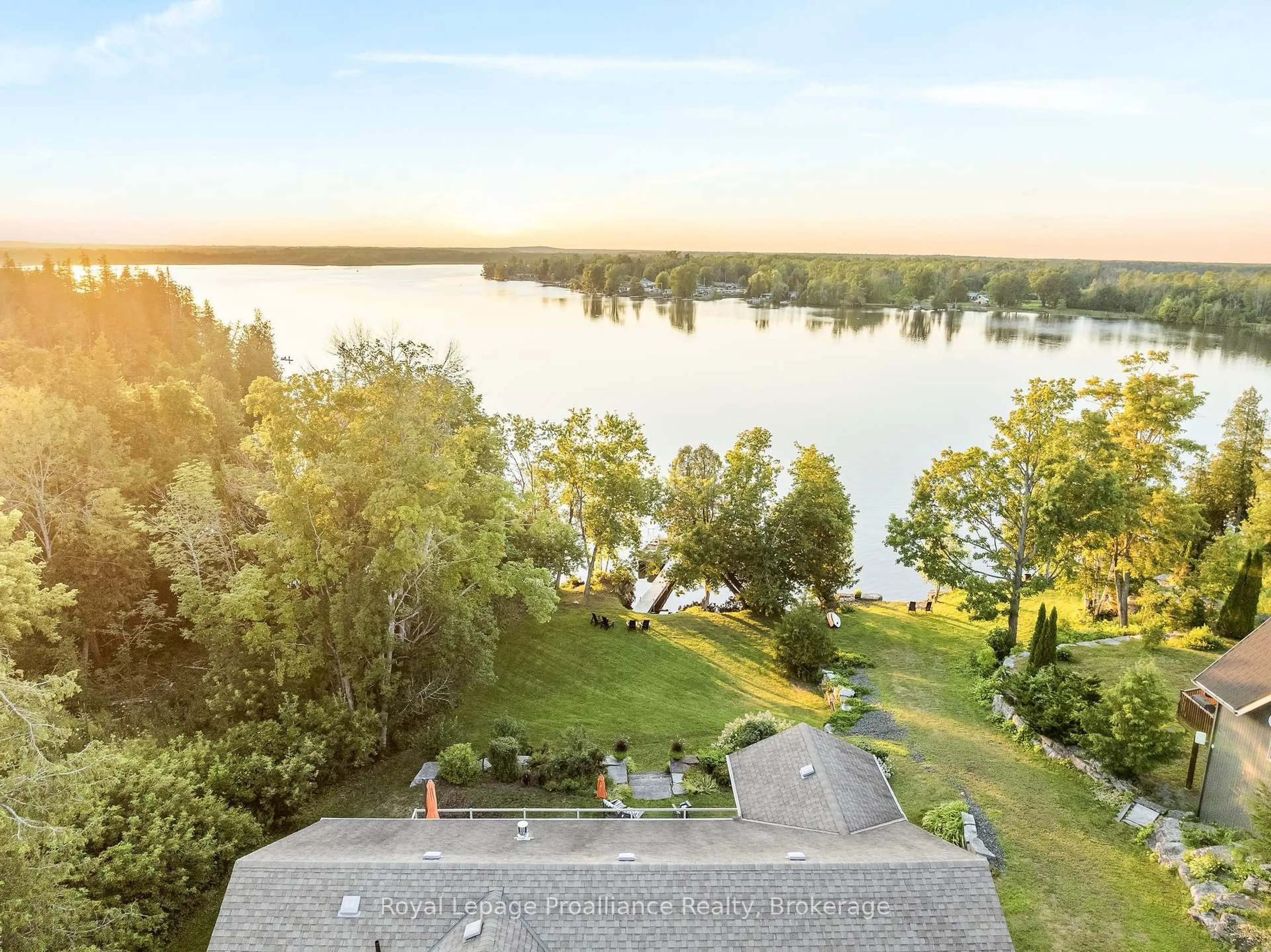 A pic from outside/outdoor area/front of a property/back of a property/a pic from drone, water/lake/river/ocean view for 7650E County Rd 50, Trent Hills Ontario K0L 1L0