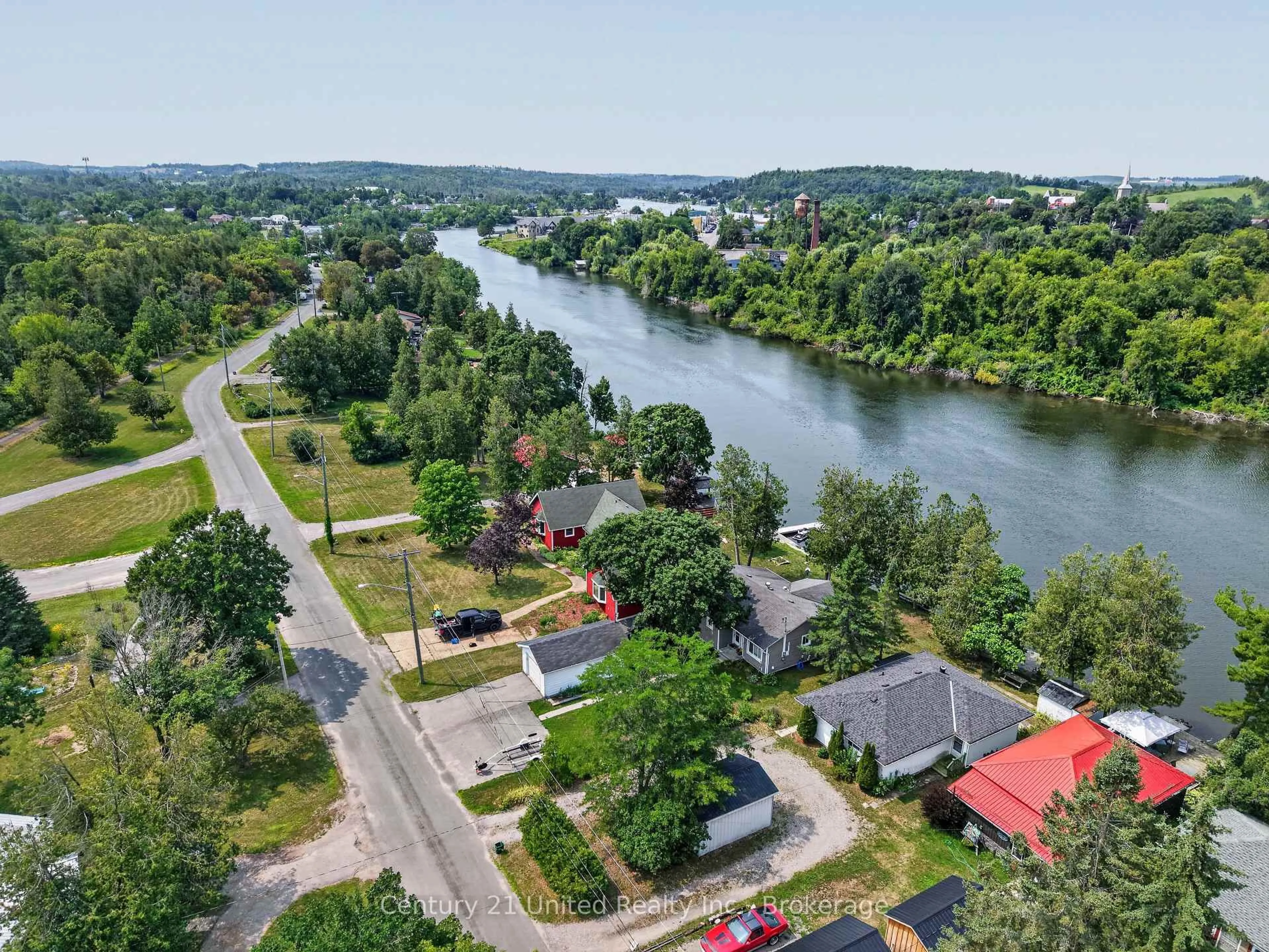 A pic from outside/outdoor area/front of a property/back of a property/a pic from drone, water/lake/river/ocean view for 147 Cedar Dr, Trent Hills Ontario K0L 1Y0