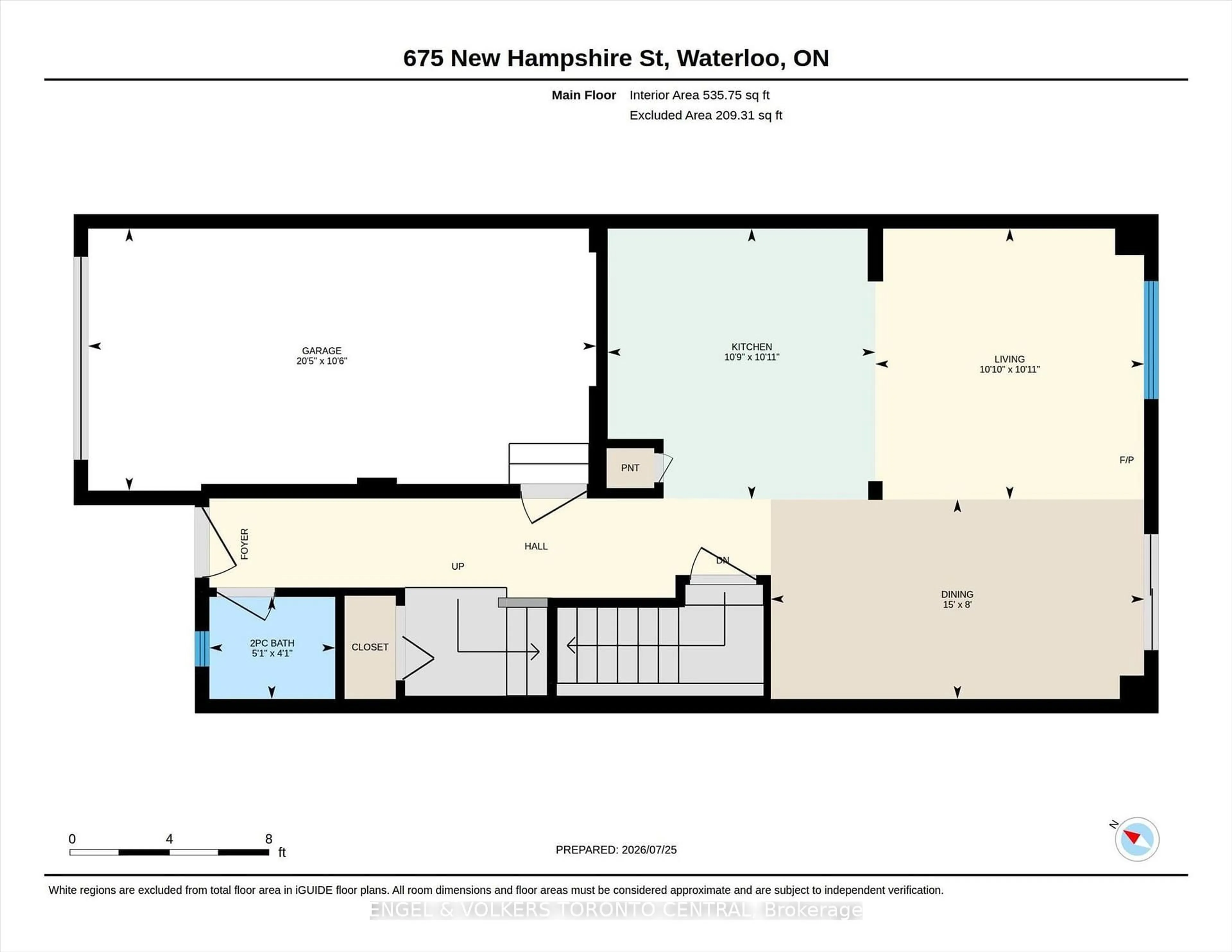 Floor plan for 675 New Hampshire St, Waterloo Ontario N2K 4L8