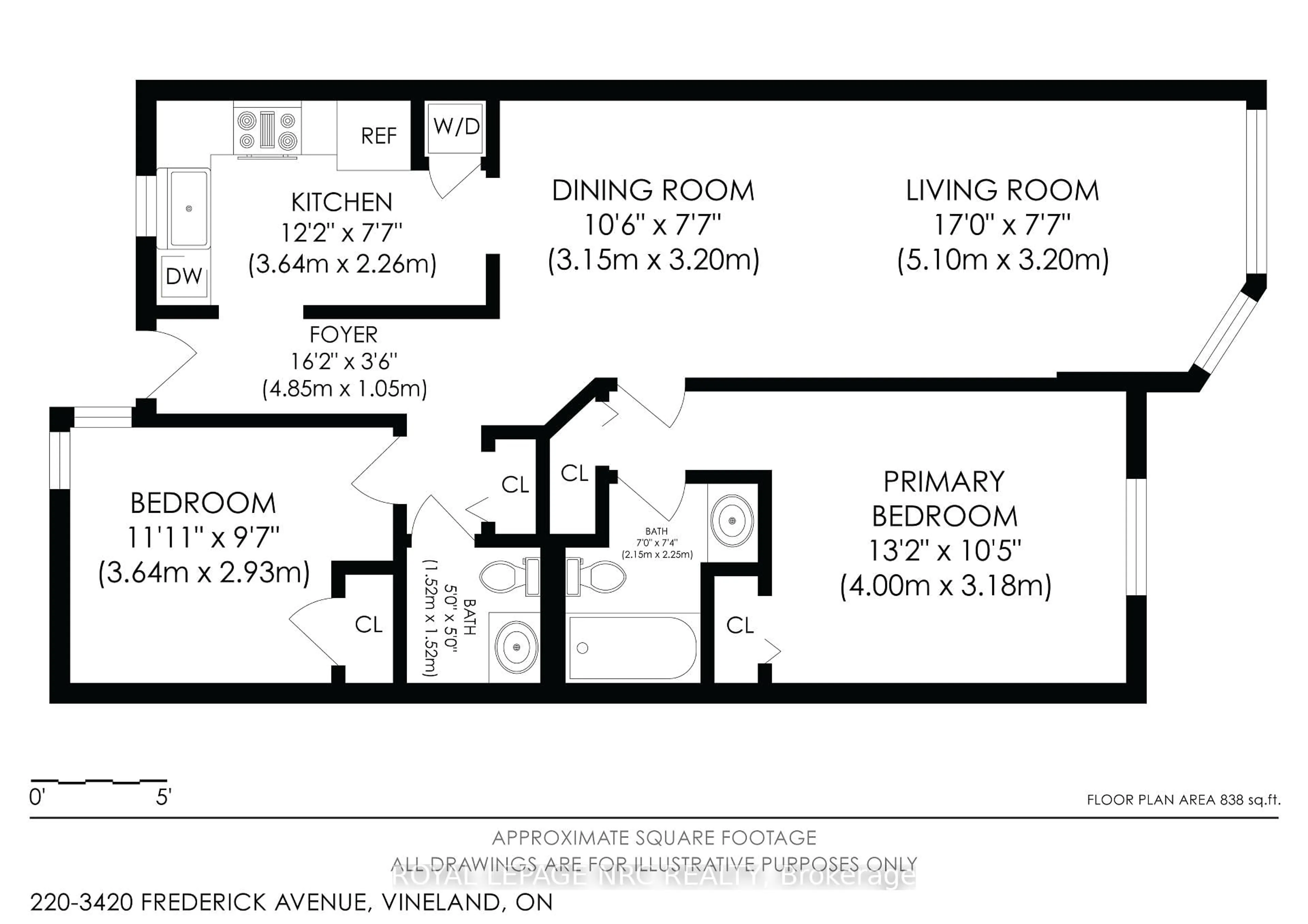 Floor plan for 3420 Frederick Ave #220, Lincoln Ontario L0R 2C0
