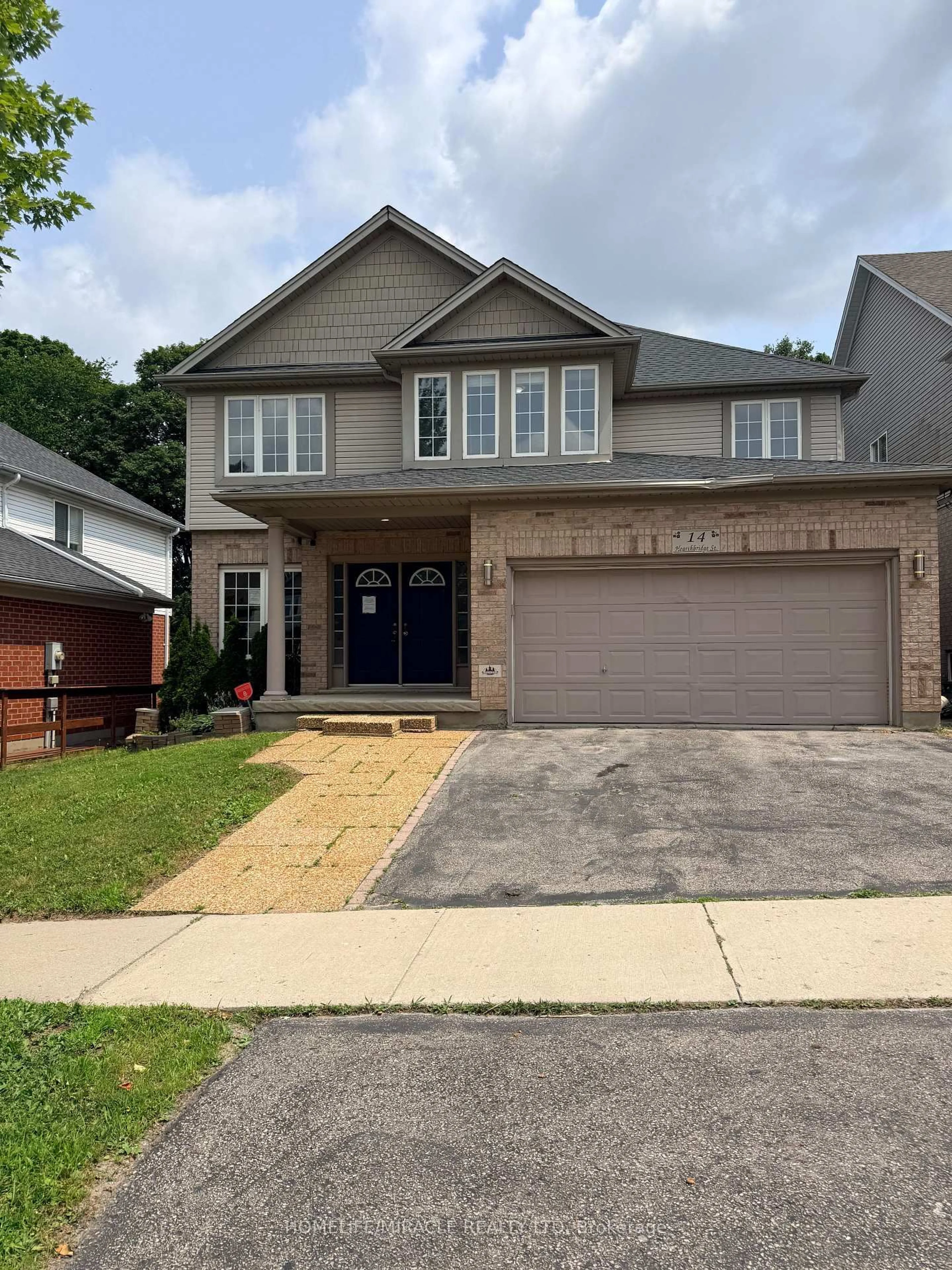 Home with brick exterior material, street for 14 Hearthbridge St, Kitchener Ontario N2R 1L5