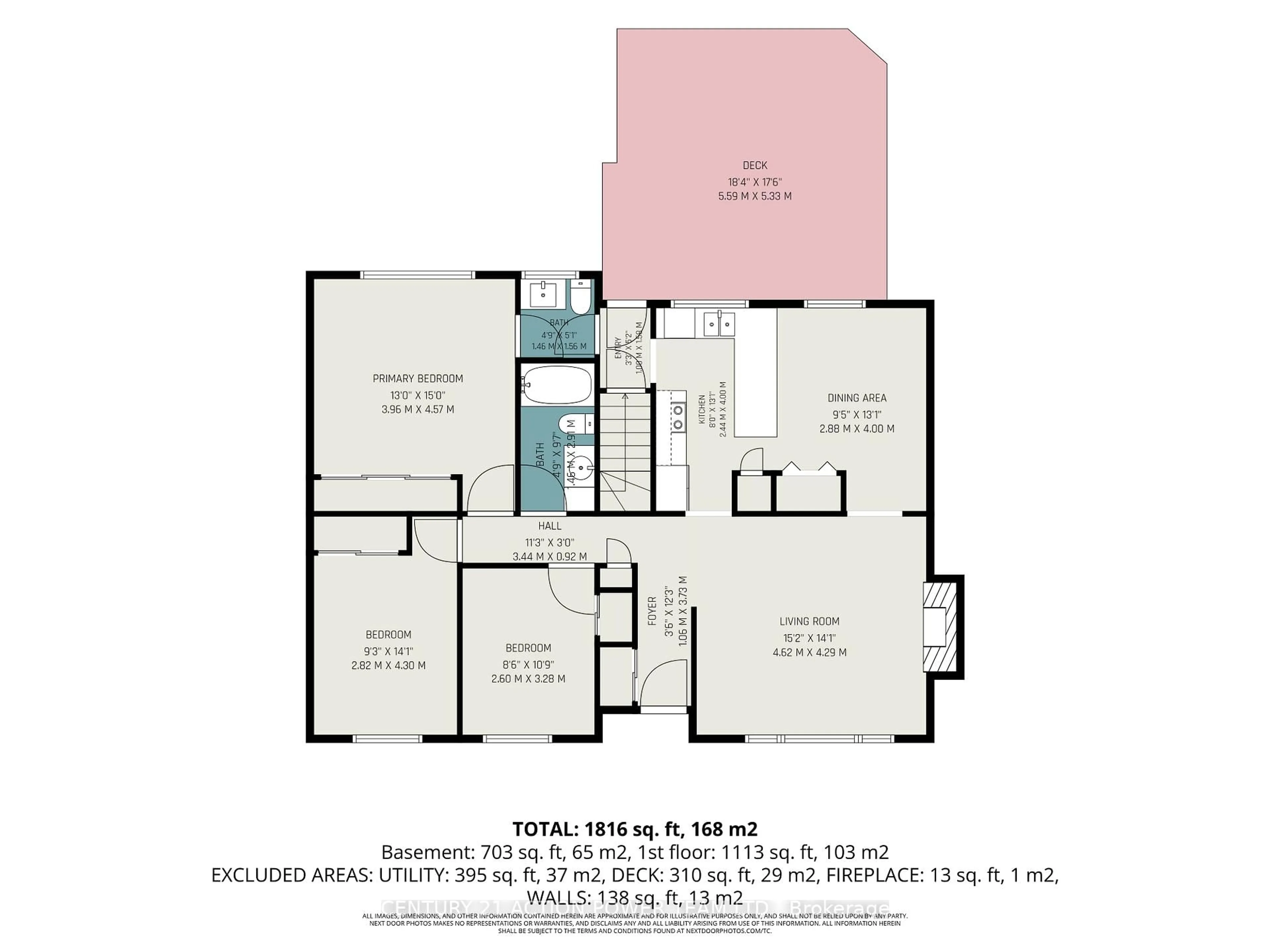 Floor plan for 931 Kevin Cres, Ottawa Ontario K4C 1C5