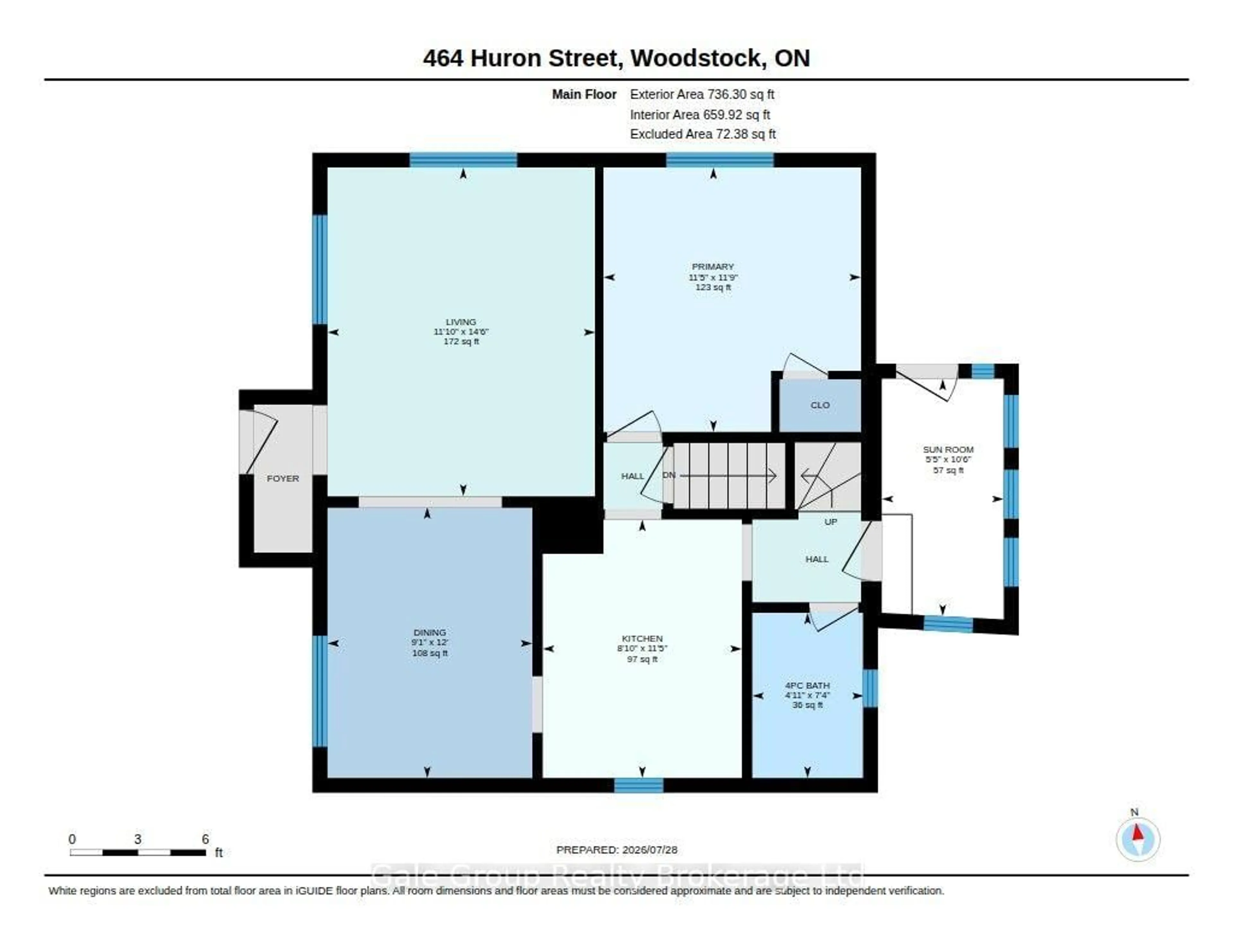 Floor plan for 464 Huron St, Woodstock Ontario N4S 7A7