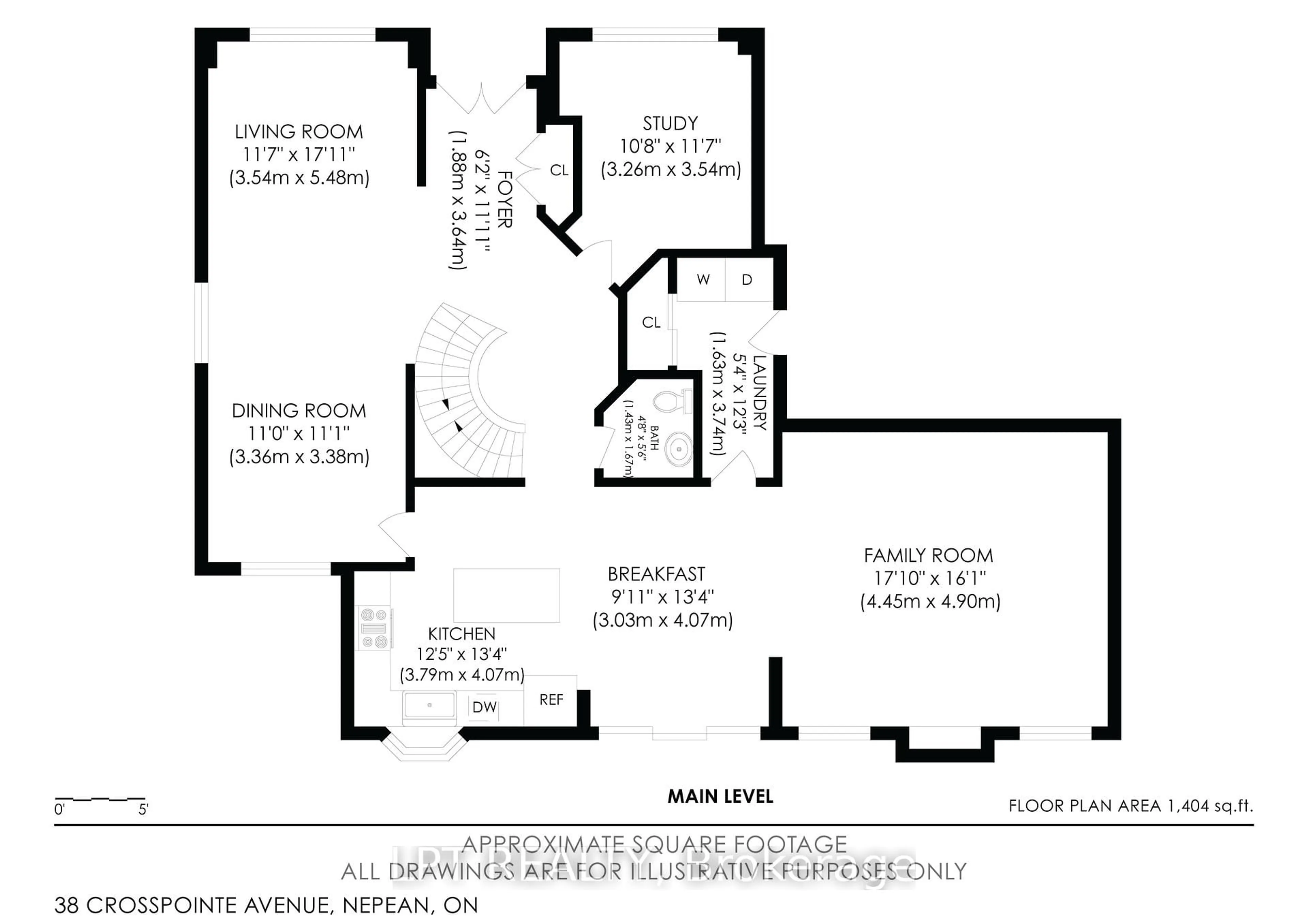 Floor plan for 38 Crosspointe Ave, Ottawa Ontario K2G 6N4