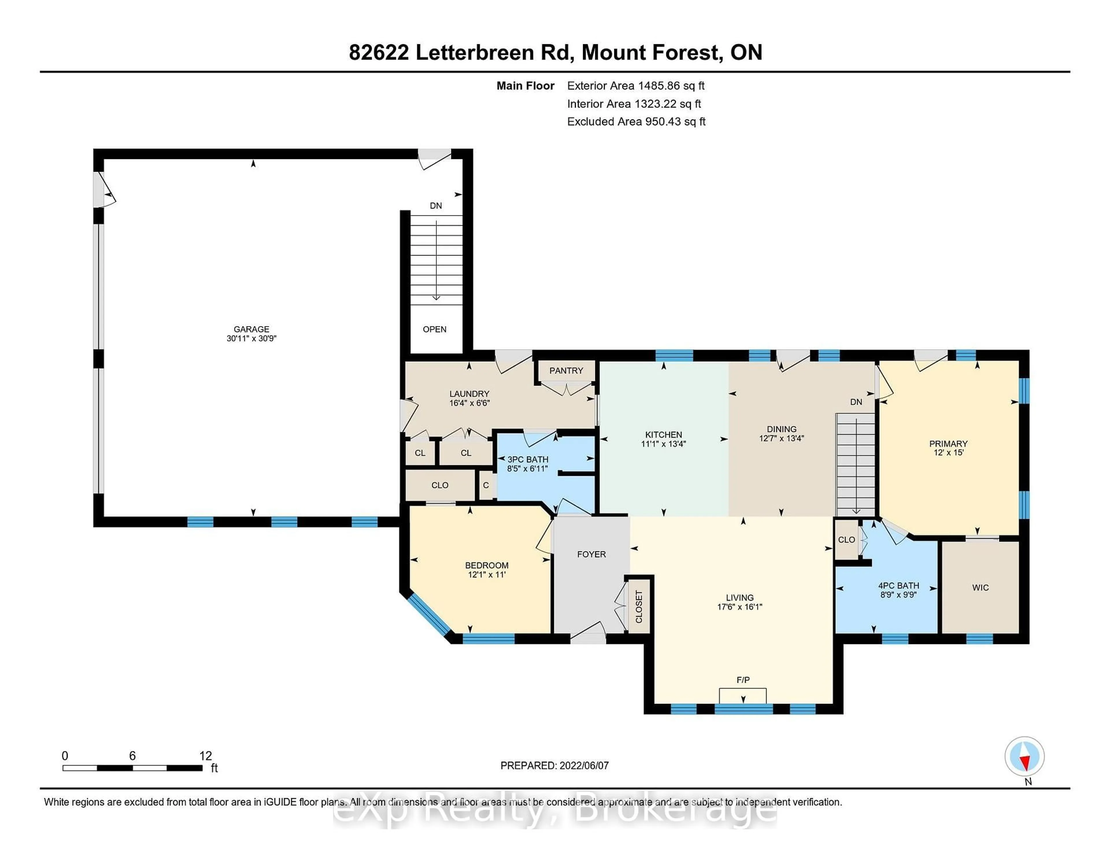 Floor plan for 82622 Letterbreen Rd, West Grey Ontario N0G 2L0