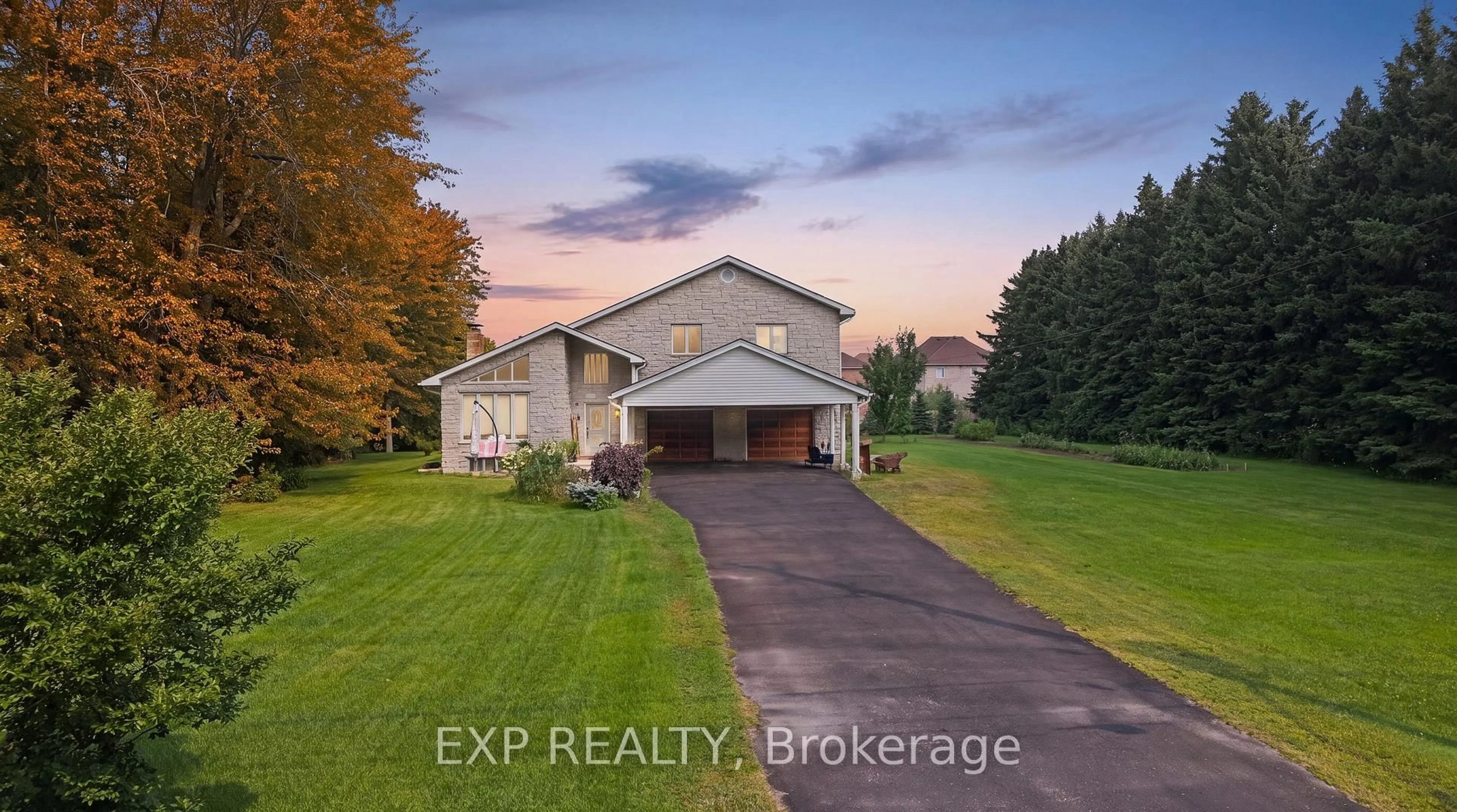 A pic from outside/outdoor area/front of a property/back of a property/a pic from drone, water/lake/river/ocean view for 104 Sideroad 18 Rd, Centre Wellington Ontario N1M 2W3