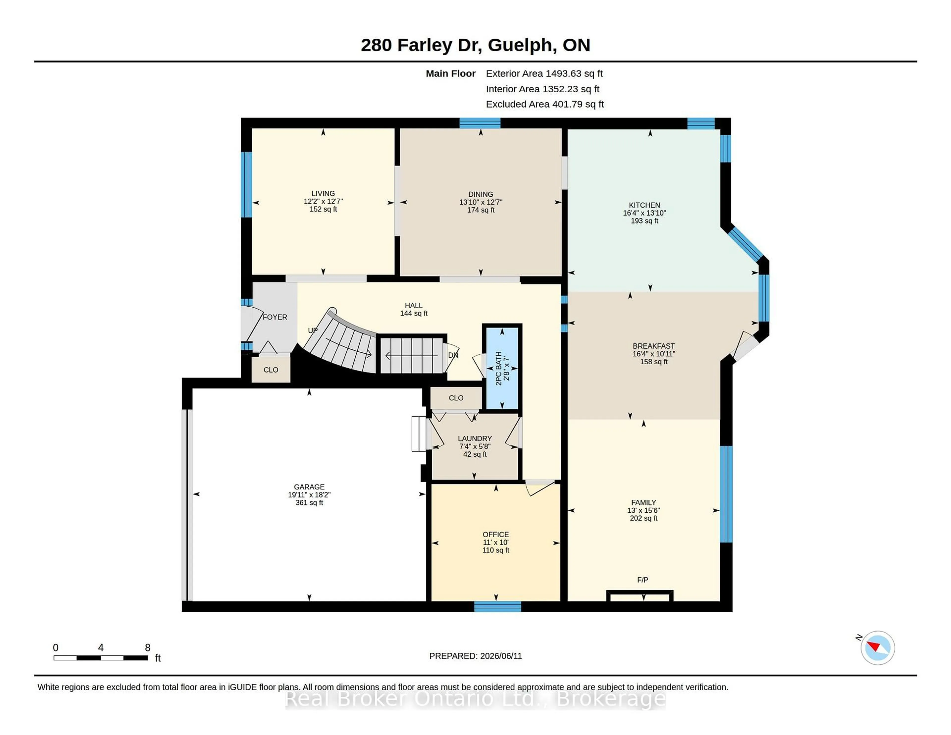 Floor plan for 280 Farley Dr, Guelph Ontario N1L 1N6