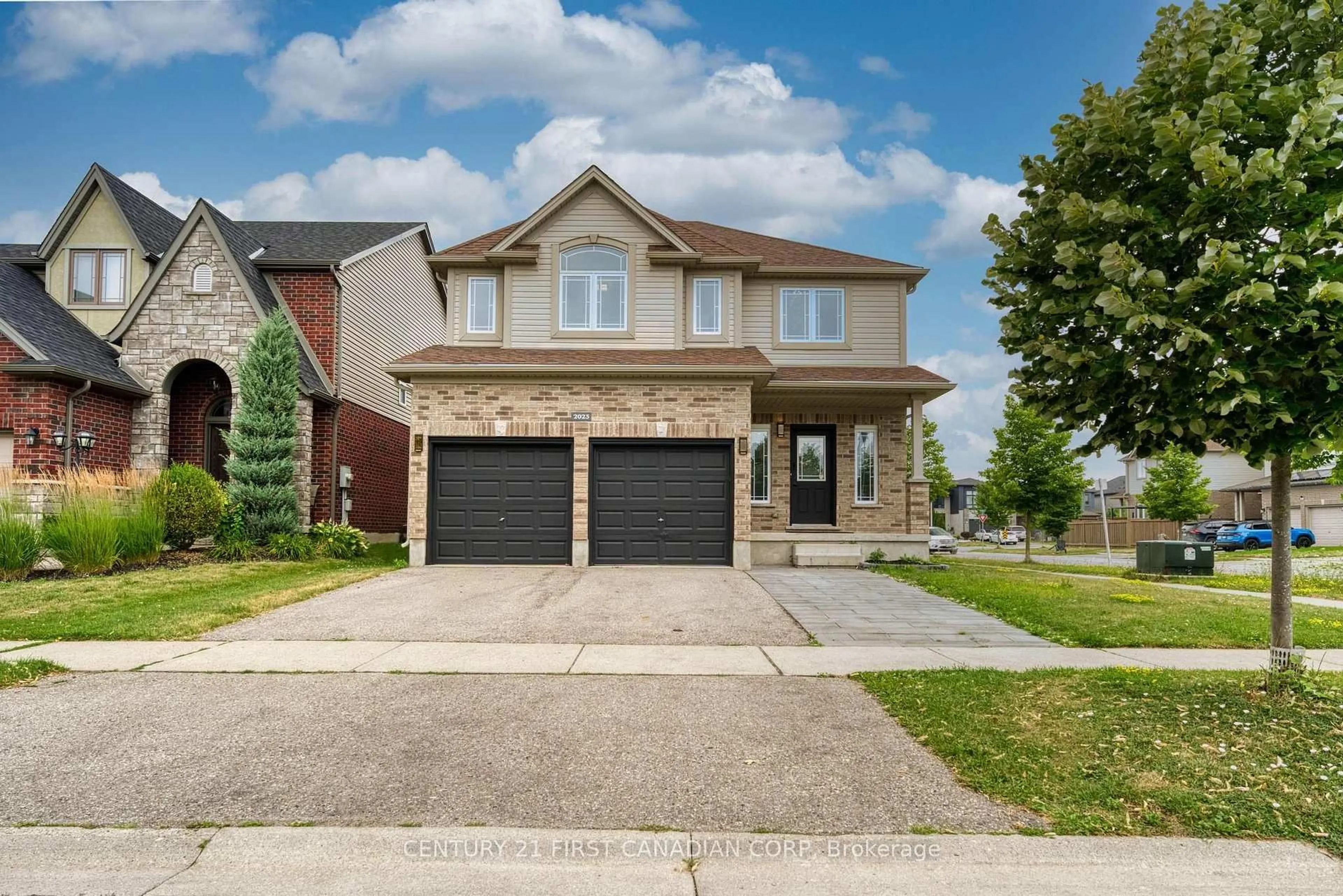 Home with brick exterior material, street for 2023 JUBILEE Dr, London North Ontario N6G 0H7