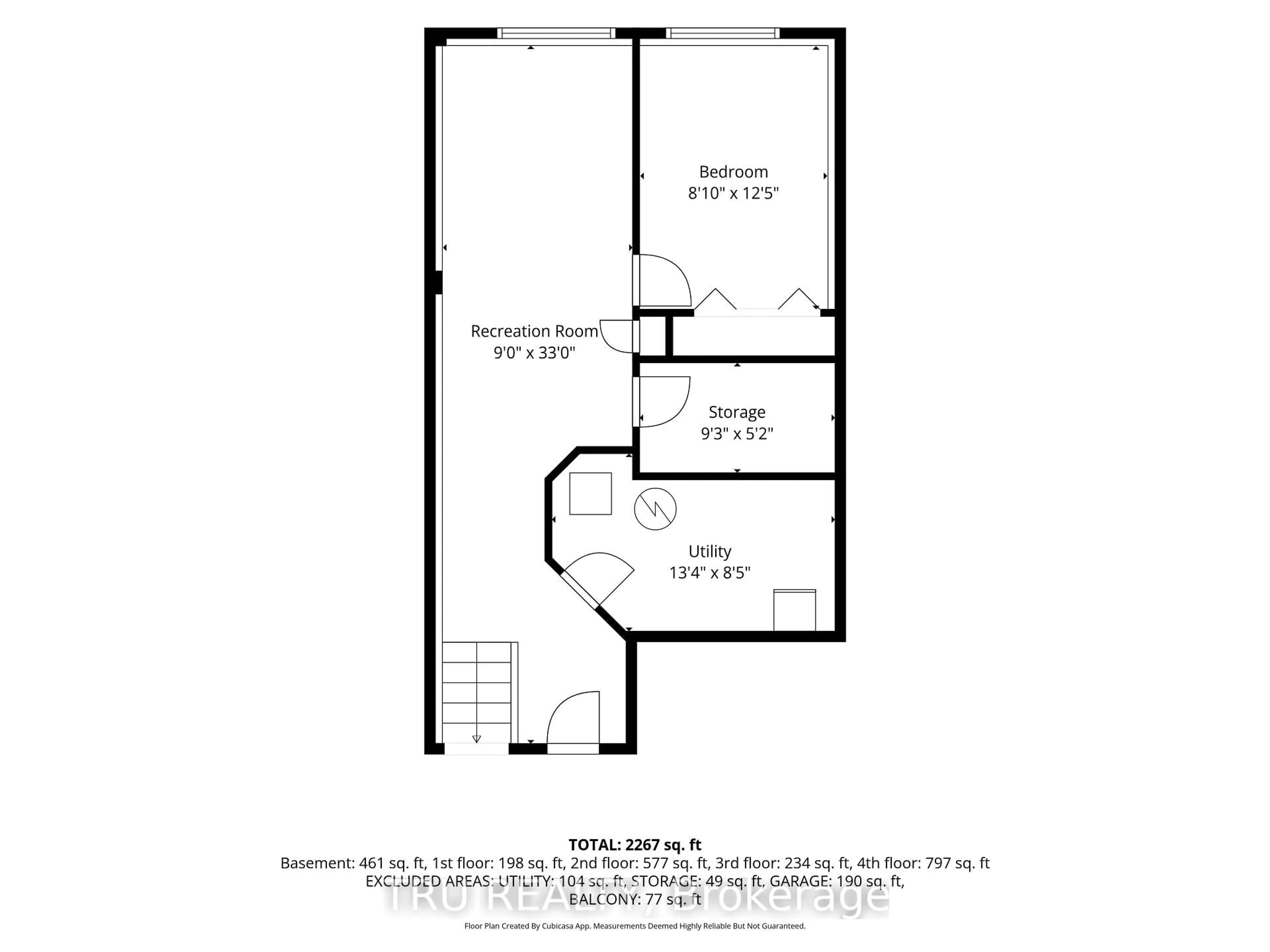 Floor plan for 258 Parkrose Private, Ottawa Ontario K4A 0N8