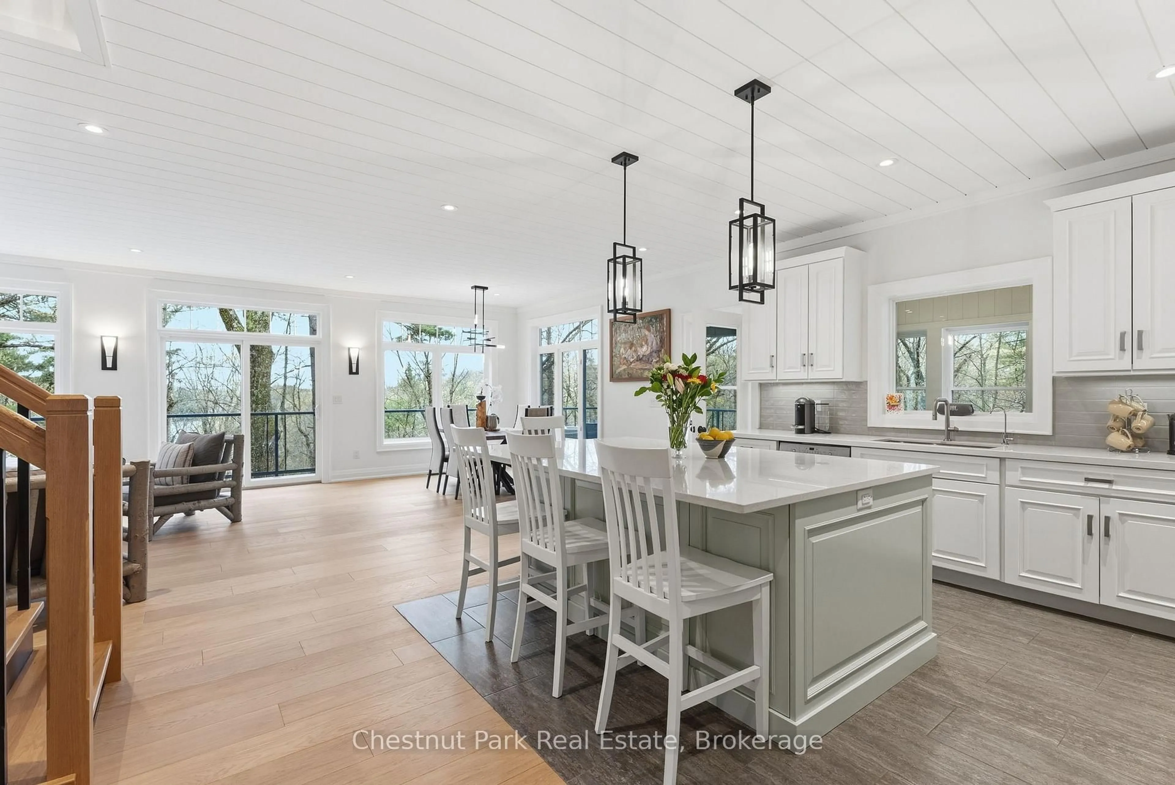 Open concept kitchen, ceramic/tile floor for 30 Stephen Rd, Muskoka Lakes Ontario P0B 1J0
