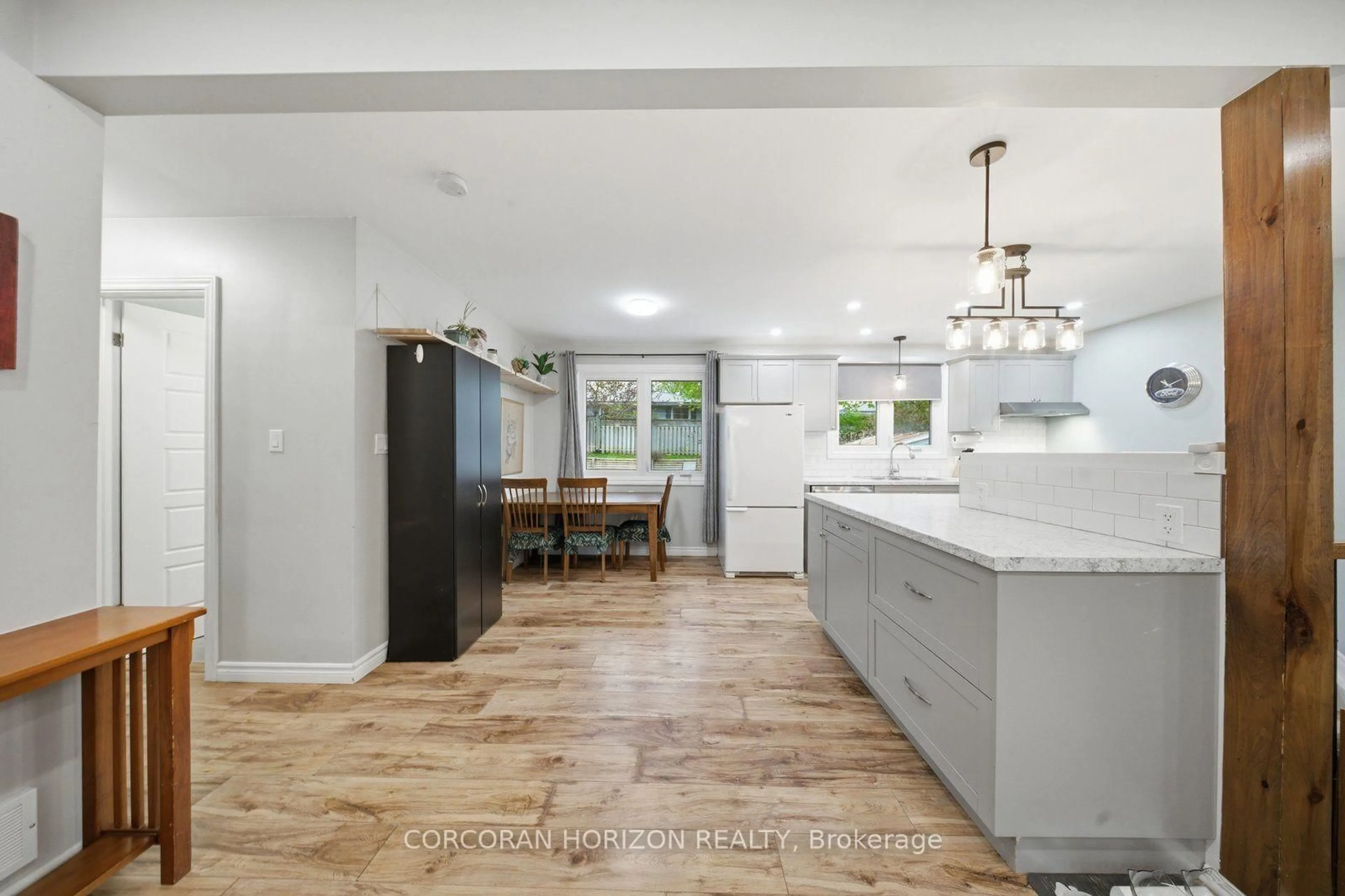 Open concept kitchen, ceramic/tile floor for 13 Mackay Ave, Norfolk Ontario N3Y 1C9