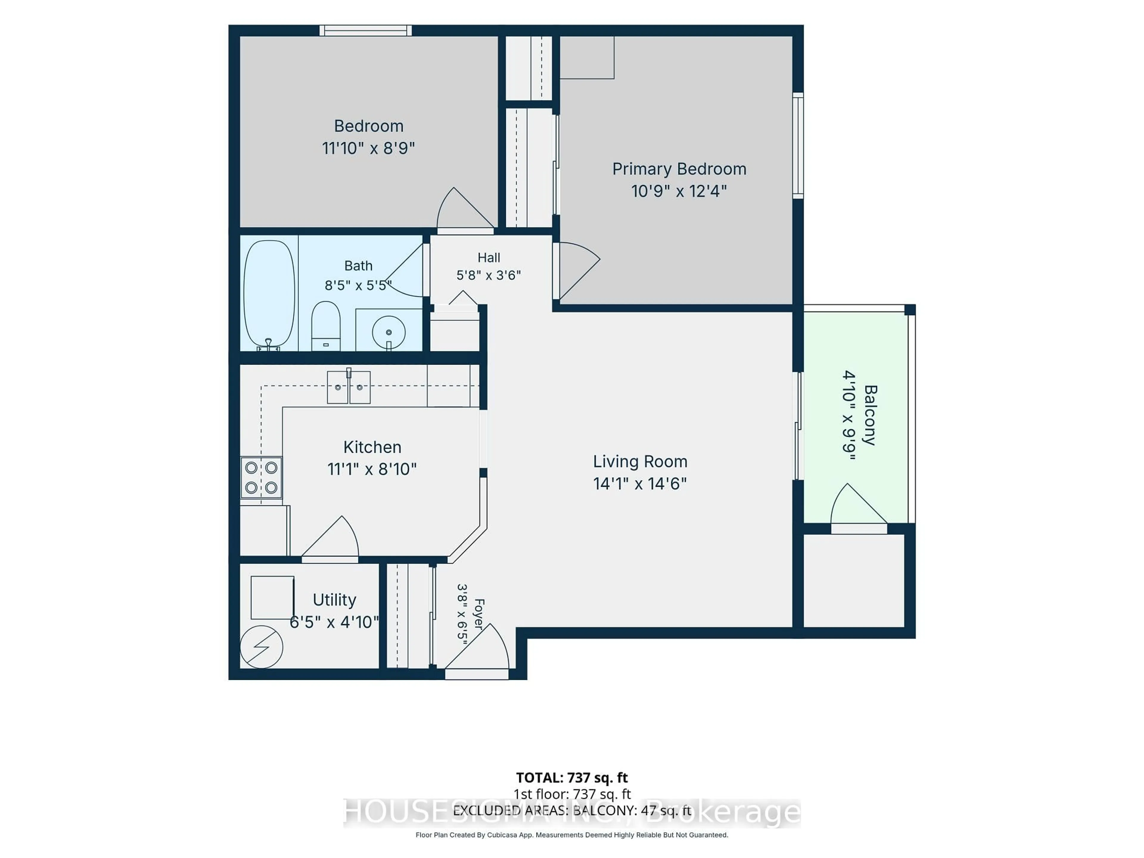 Floor plan for 565 Greenfield Ave #606, Kitchener Ontario N2C 2P4