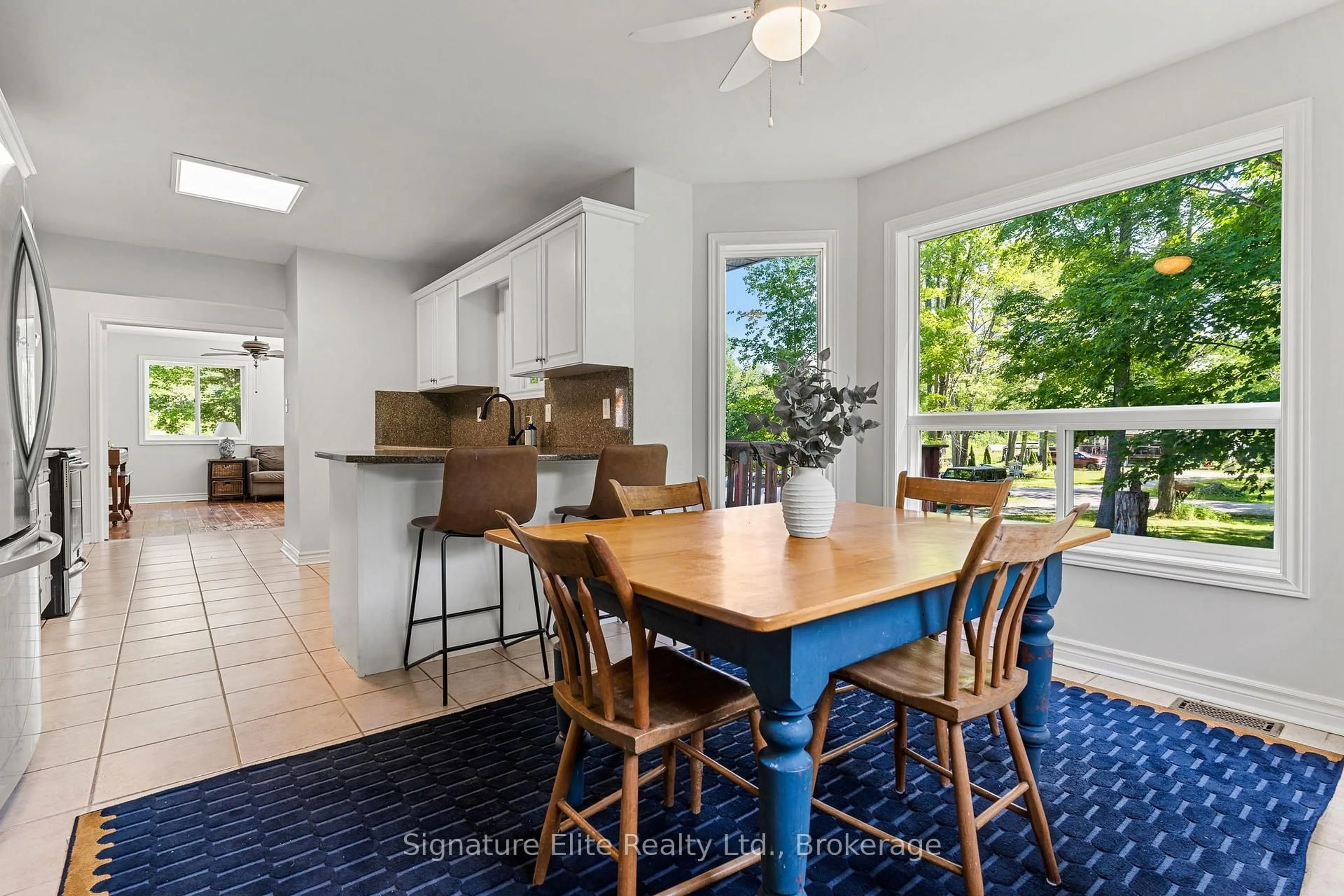 Open concept kitchen, ceramic/tile floor for 137 Morton Lane, Kawartha Lakes Ontario L0K 1W0