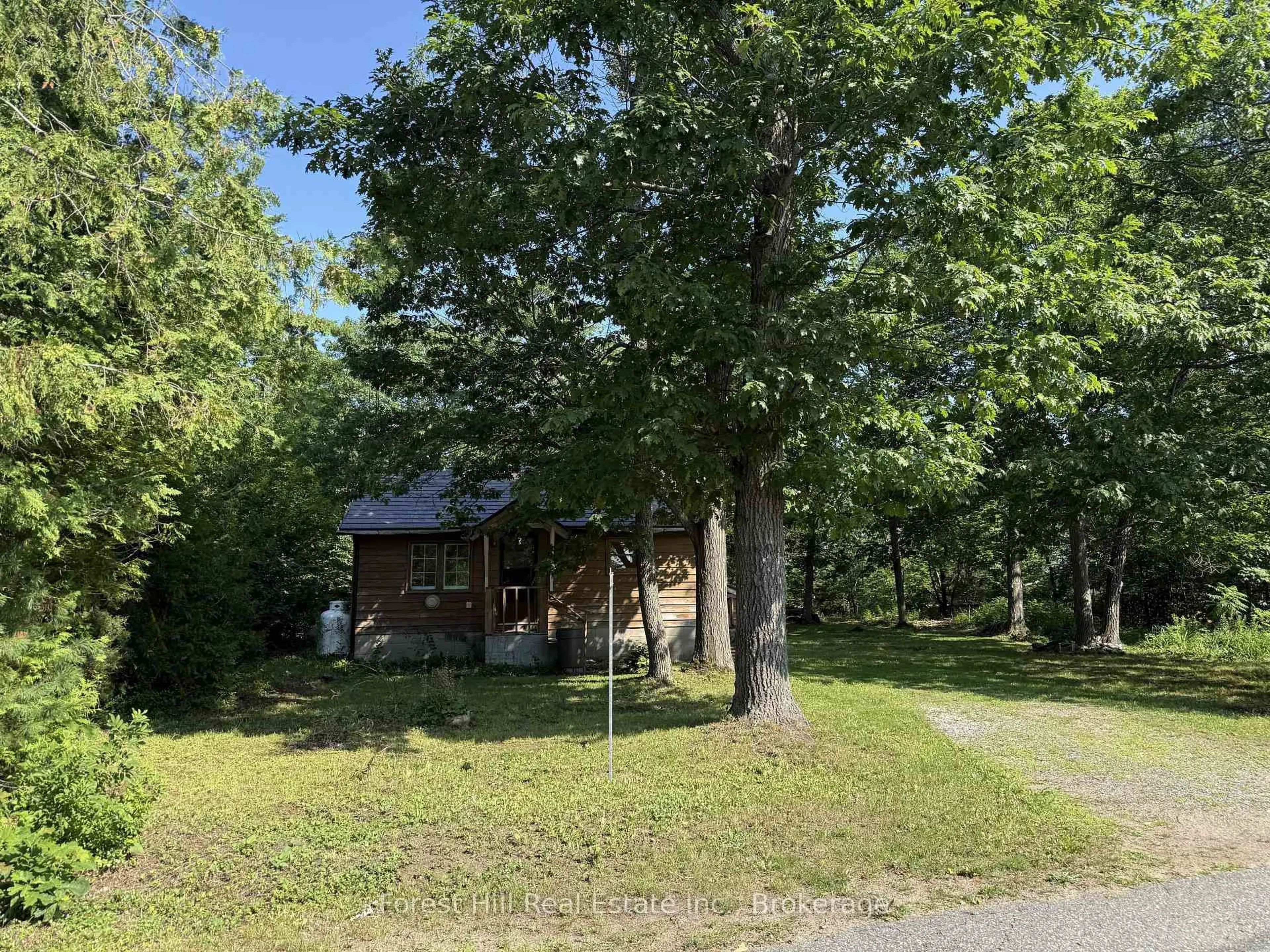 A pic from outside/outdoor area/front of a property/back of a property/a pic from drone, forest/trees view for 1033 Grey St, Muskoka Lakes Ontario P0C 1A0
