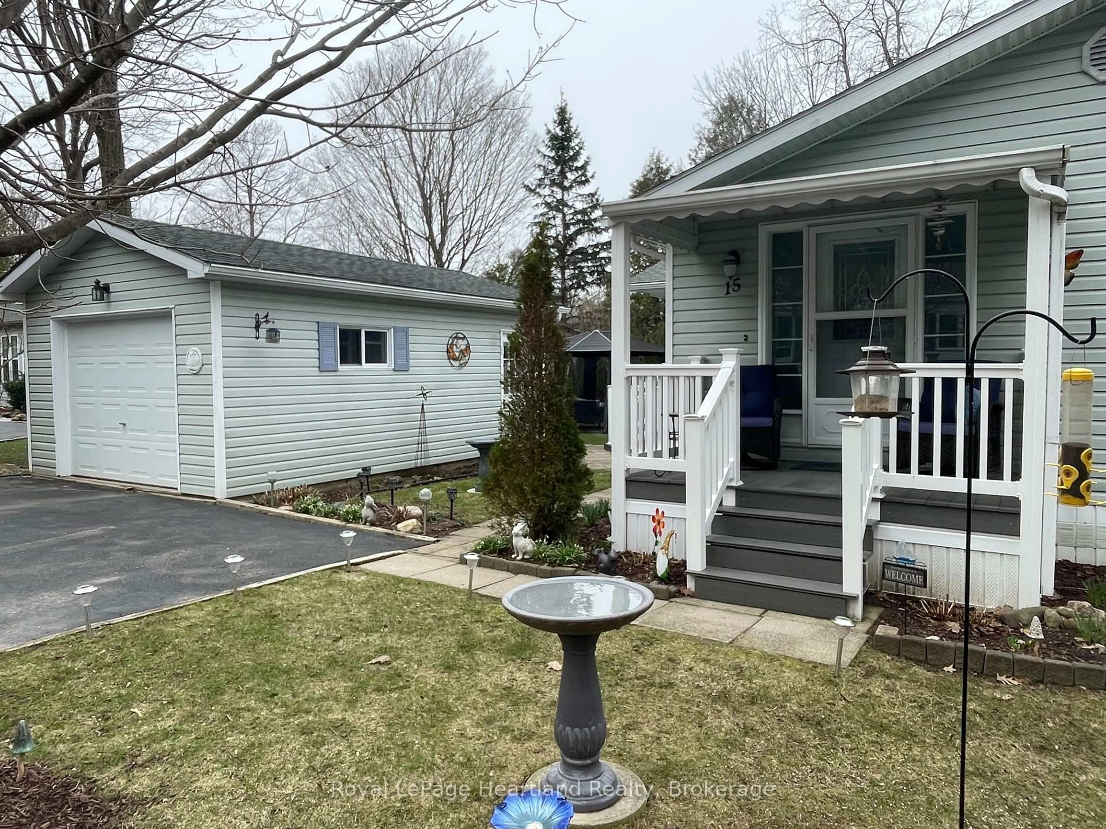 Home with vinyl exterior material, street for 15 Huron Lane, Ashfield-Colborne-Wawanosh Ontario N7A 3Y2
